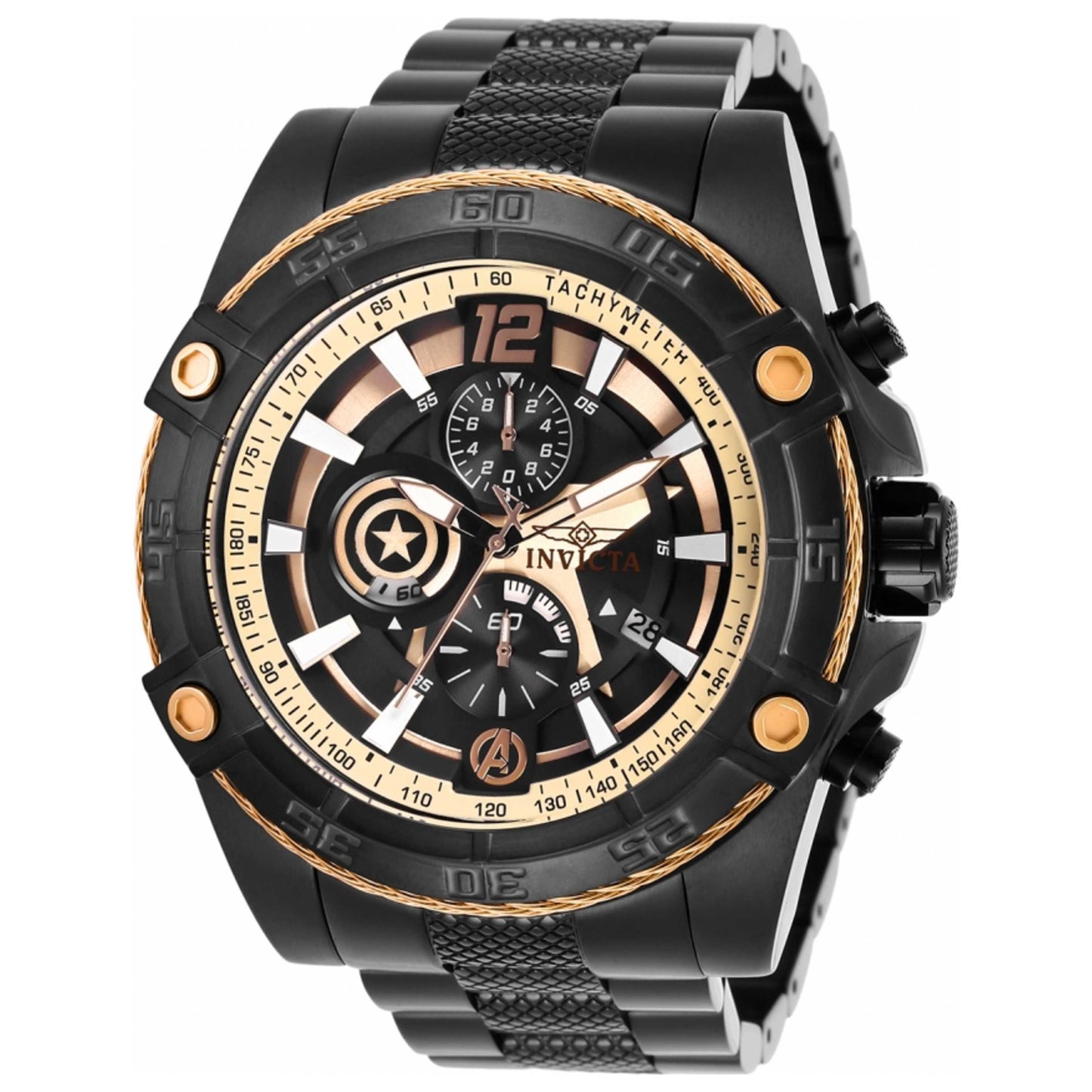 Front view of Invicta Marvel Men's Japanese Quartz (Battery-Powered) Watch IN-26795