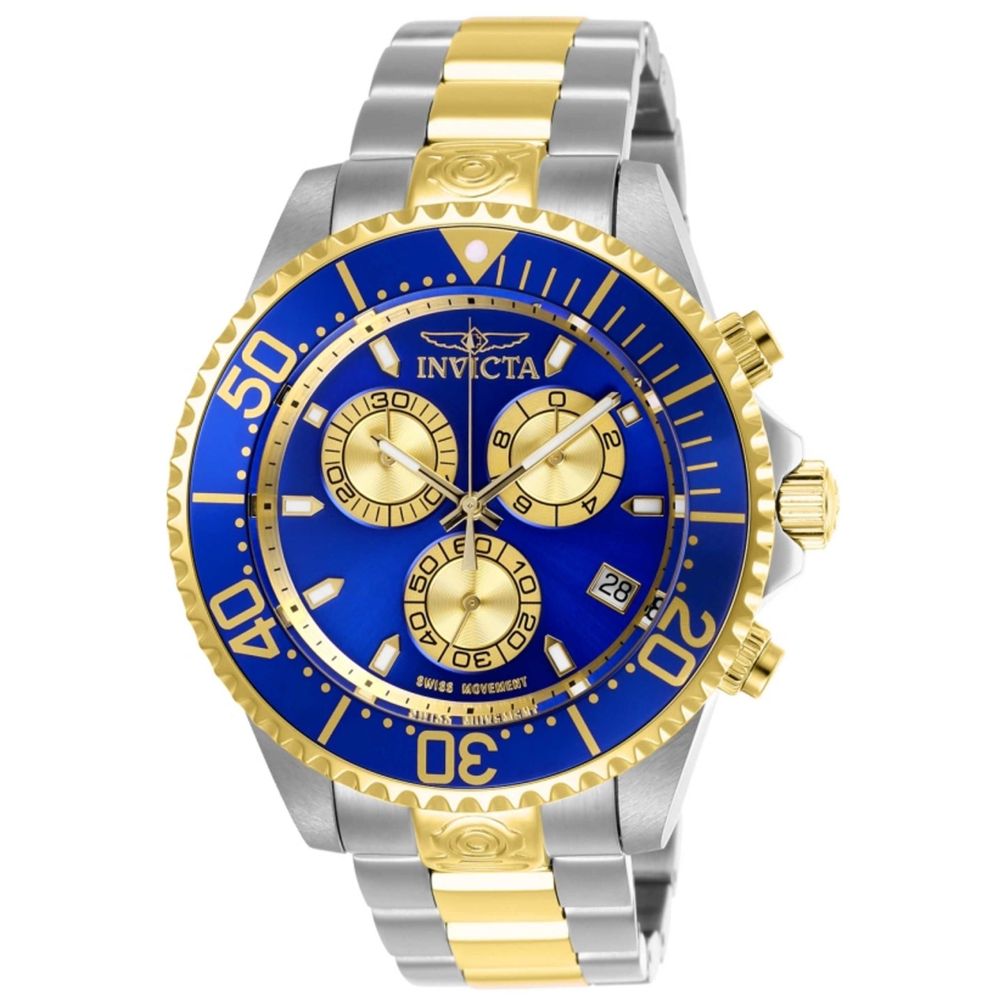 Front view of Invicta Pro Diver Men's Swiss Quartz (Battery-Powered) Watch IN-26851