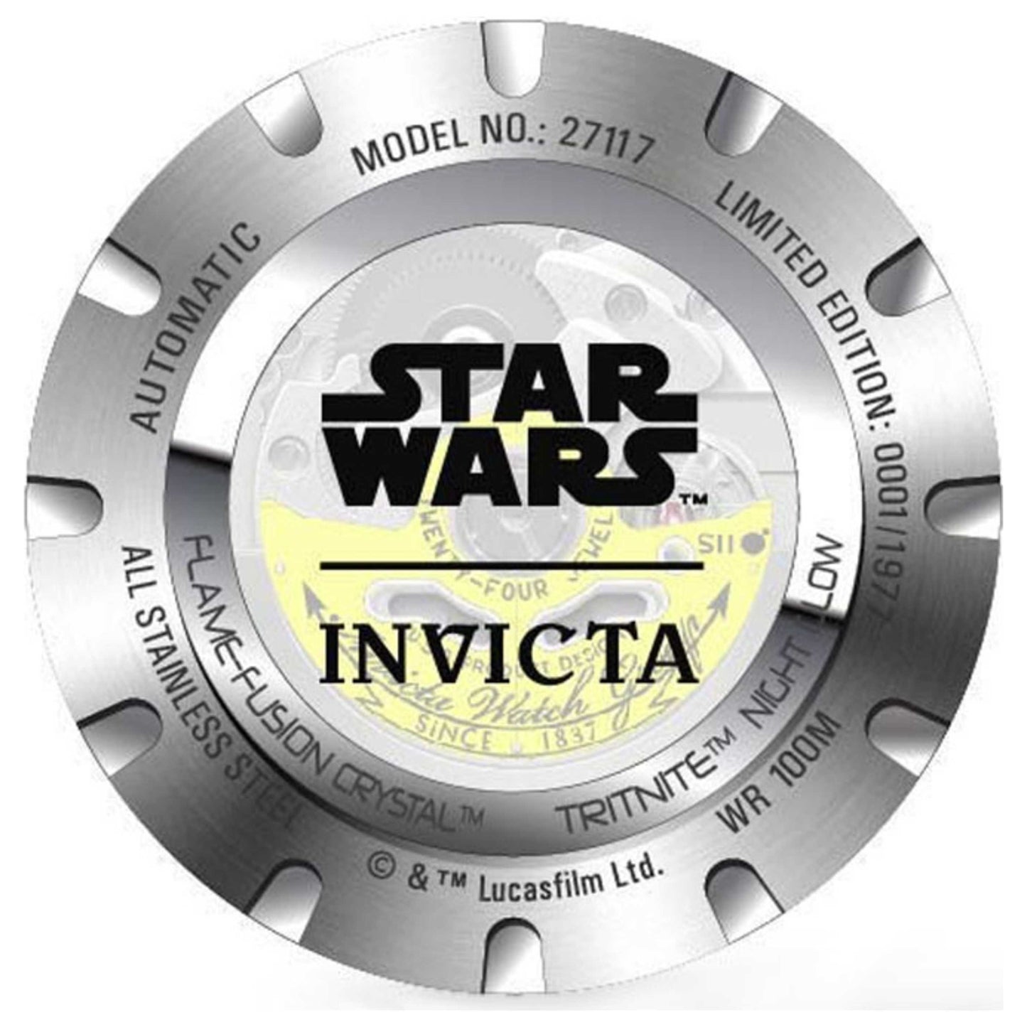 Invicta Star Wars Men's Automatic Watch IN-27117 - Image #3
