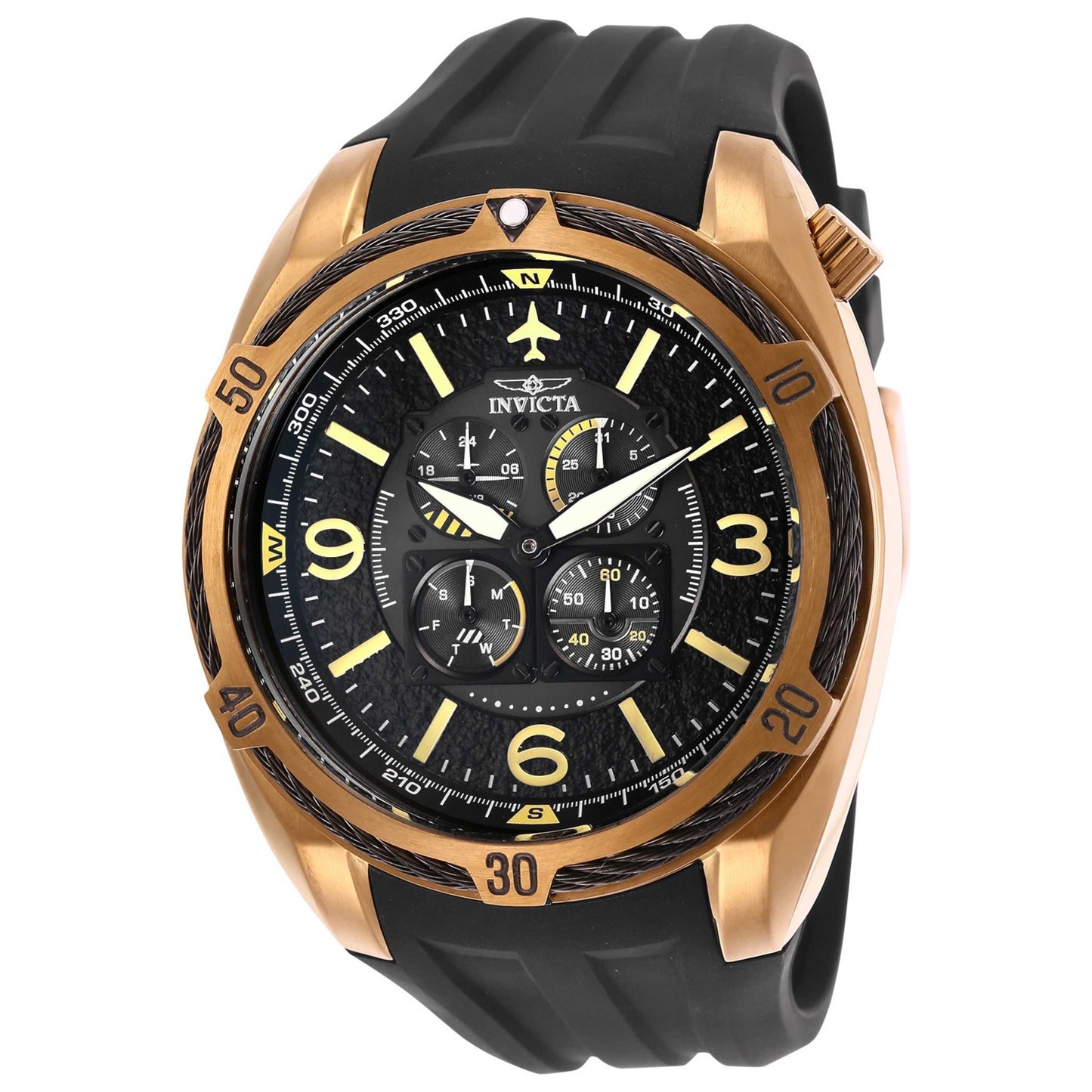 Front view of Invicta Aviator Men's Quartz Watch IN-28083