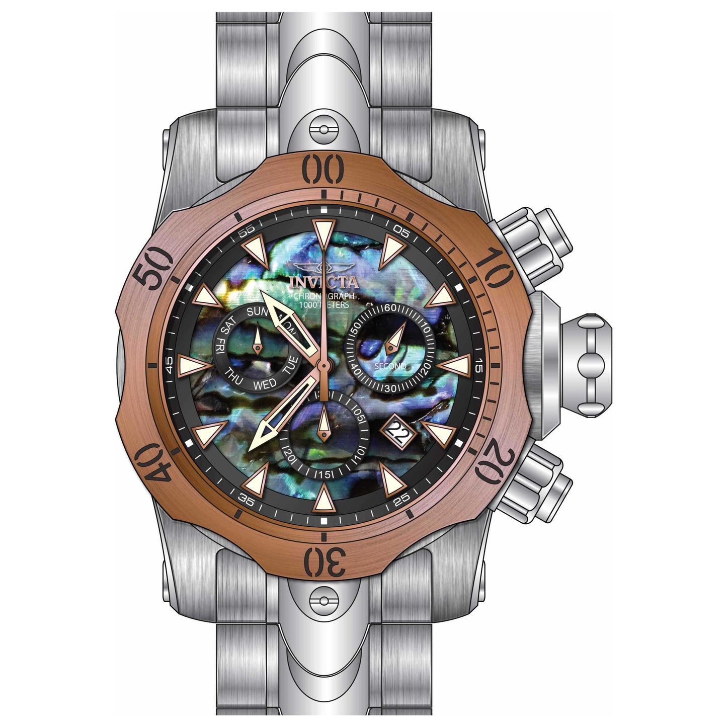 Front view of Invicta Venom Men's Quartz Watch IN-29647
