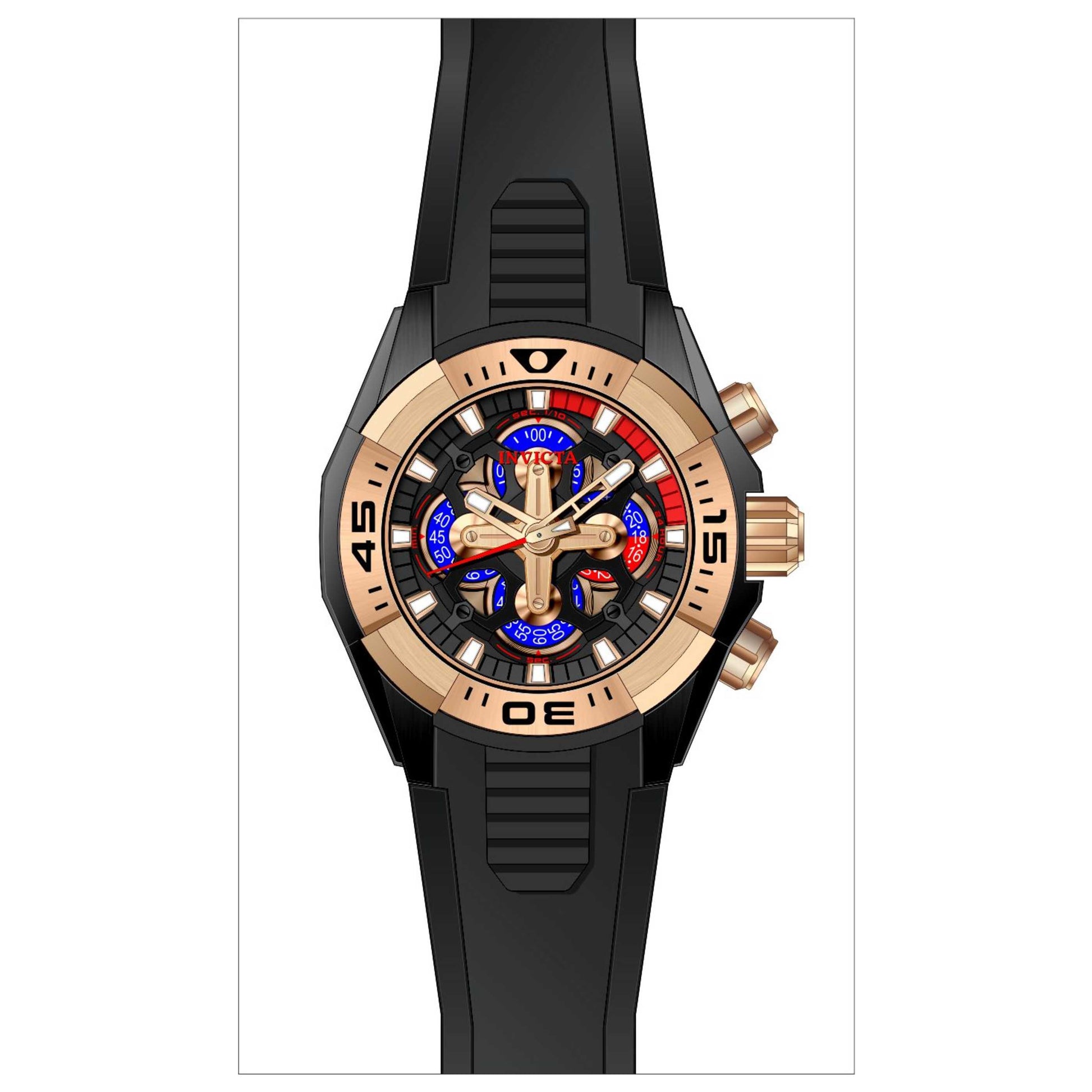 Front view of Invicta S1 Rally Men's Quartz Watch IN-30320