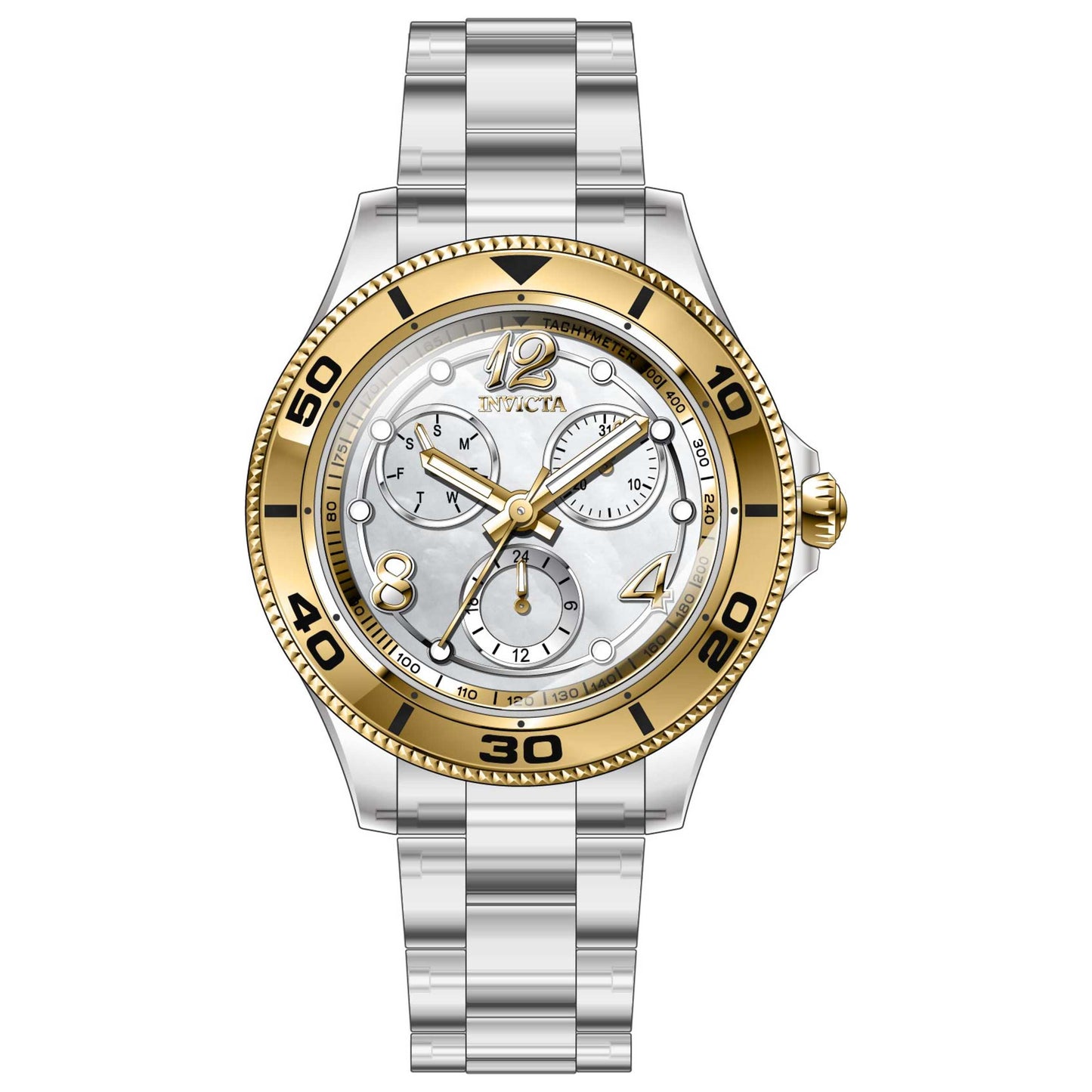 Front view of Invicta Anatomic Women's Quartz Watch IN-30373