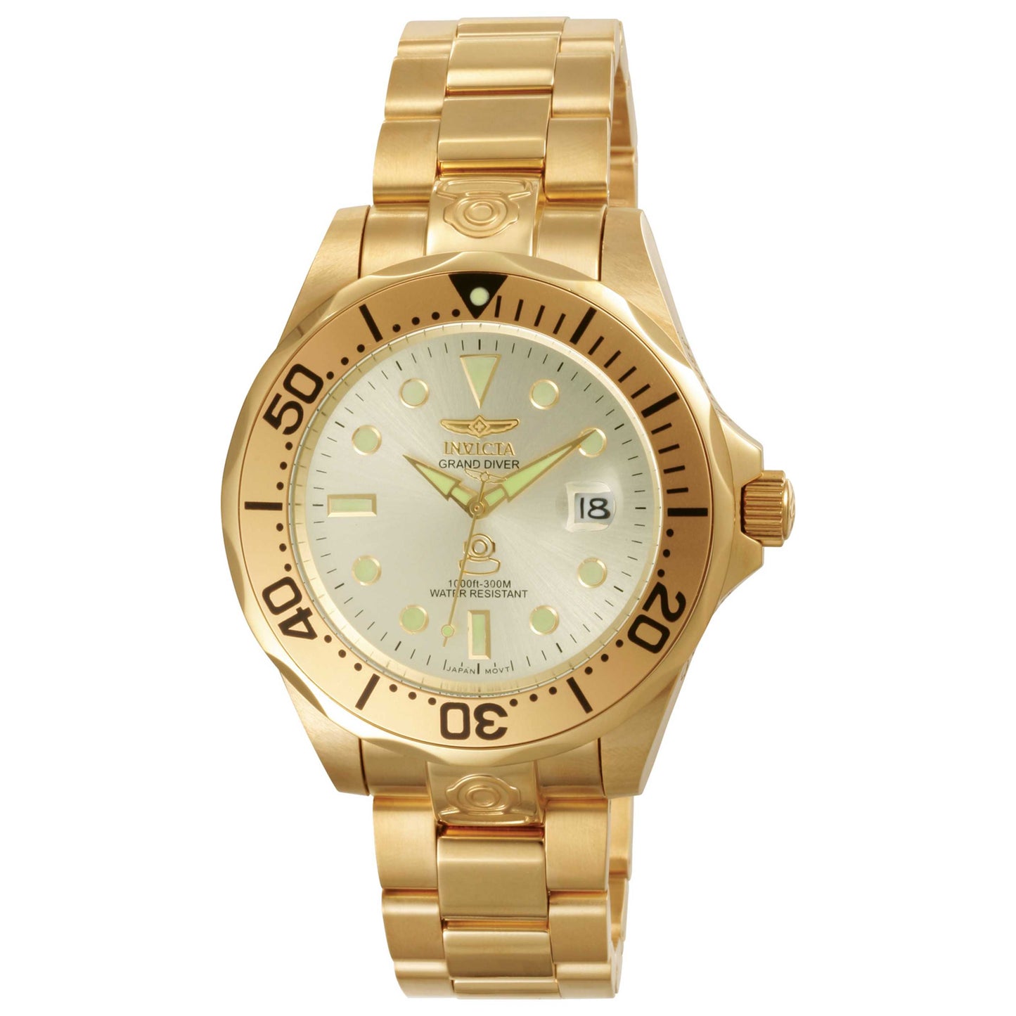 Front view of Invicta Pro Diver Men's Automatic Watch IN-3051