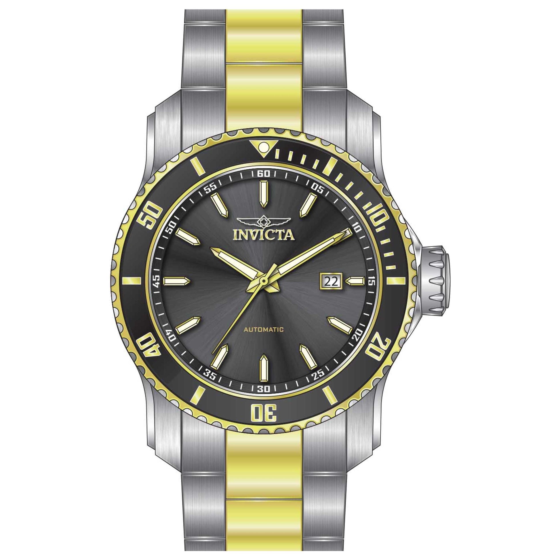 Front view of Invicta Pro Diver Men's Automatic Watch IN-30556