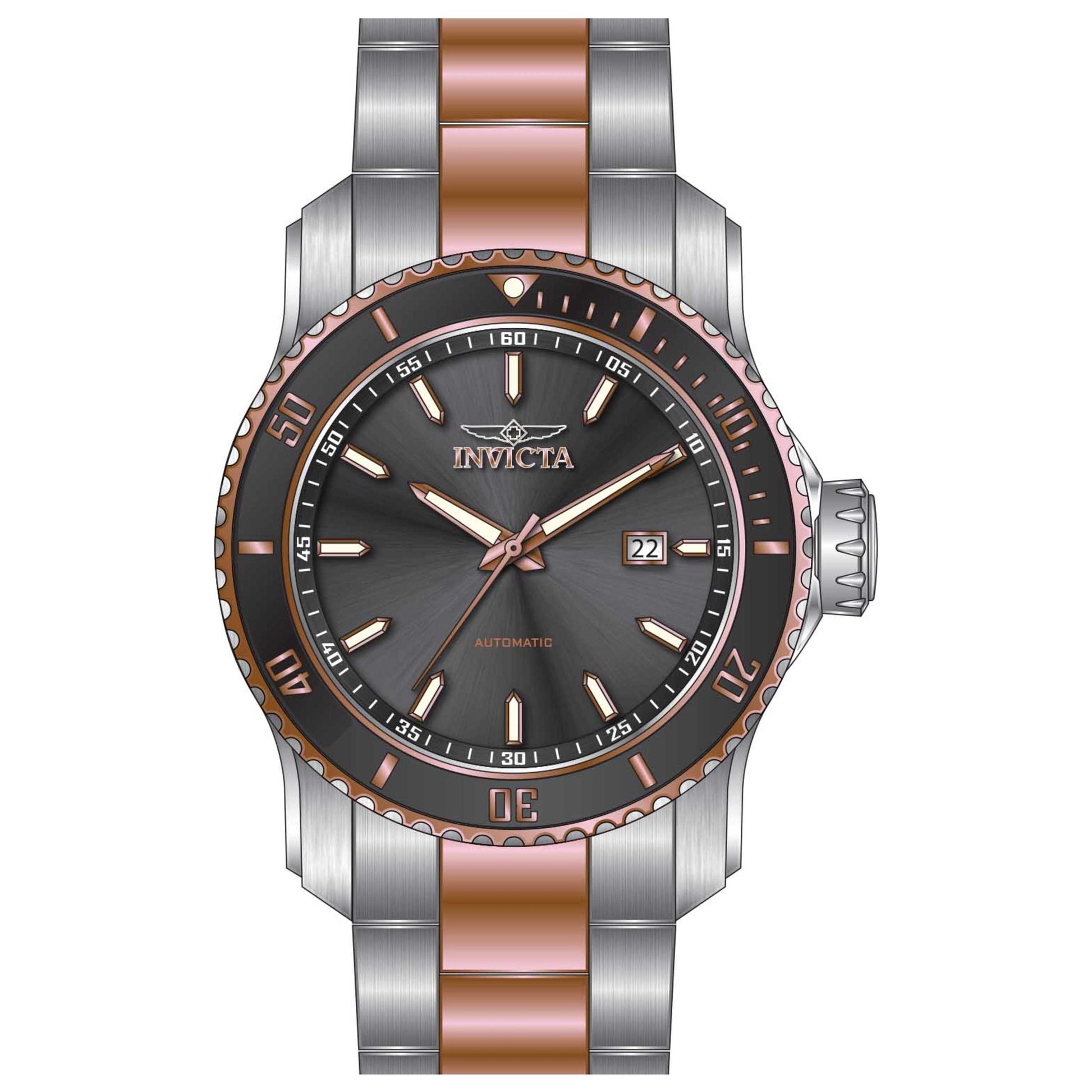 Front view of Invicta Pro Diver Men's Automatic Watch IN-30559