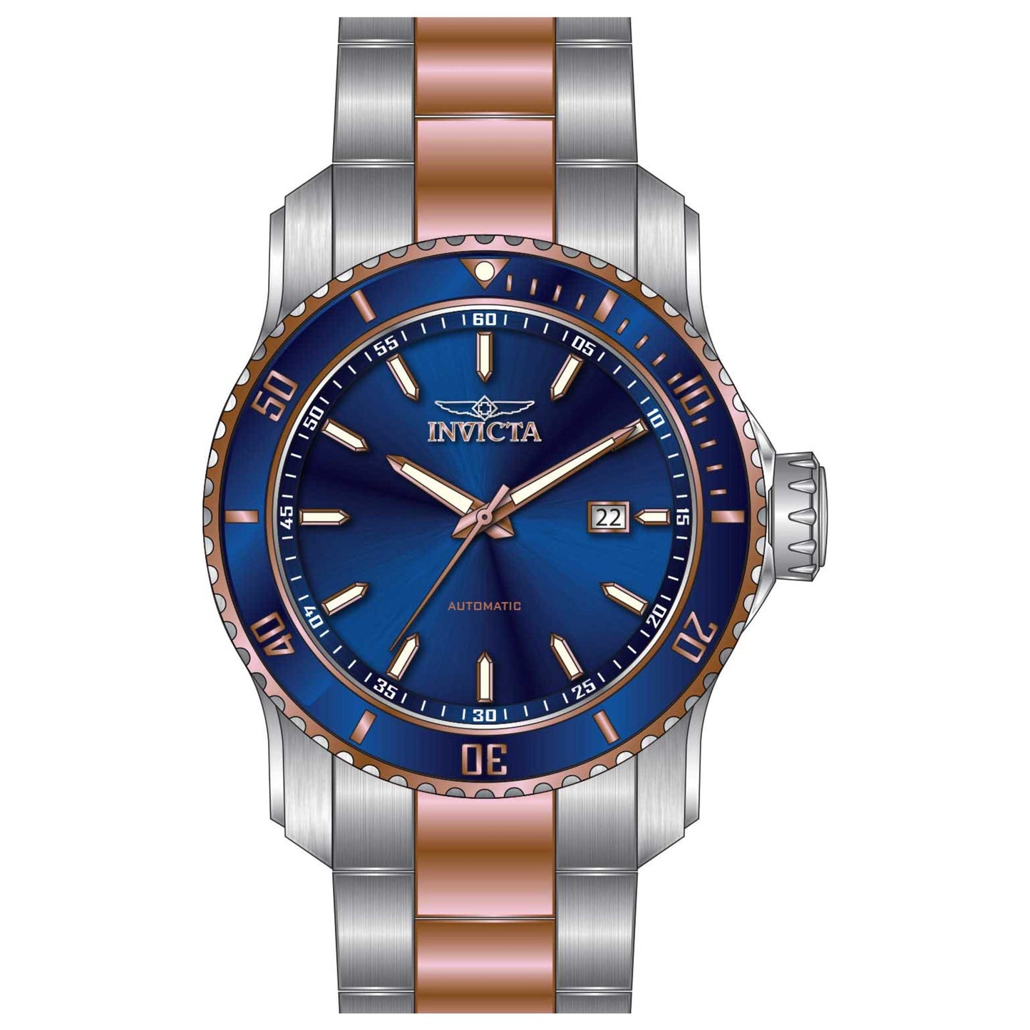 Front view of Invicta Pro Diver Men's Automatic Watch IN-30560