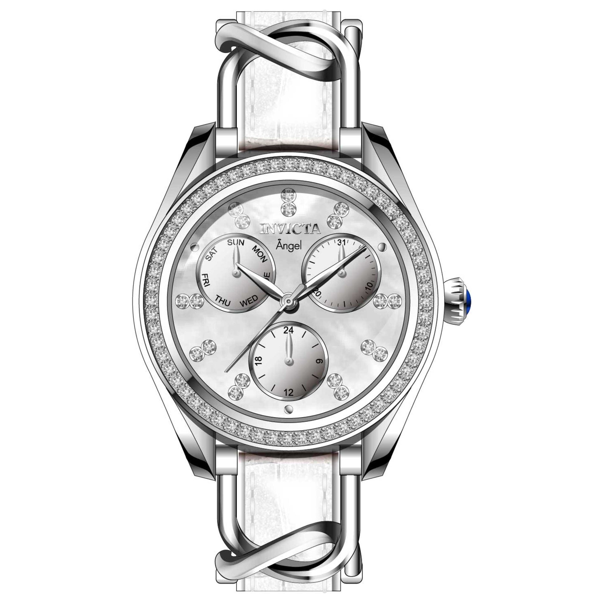Front view of Invicta Angel Women's Quartz Watch IN-31205