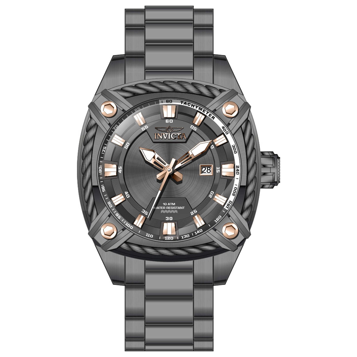 Front view of Invicta Bolt Men's Quartz Watch IN-31374