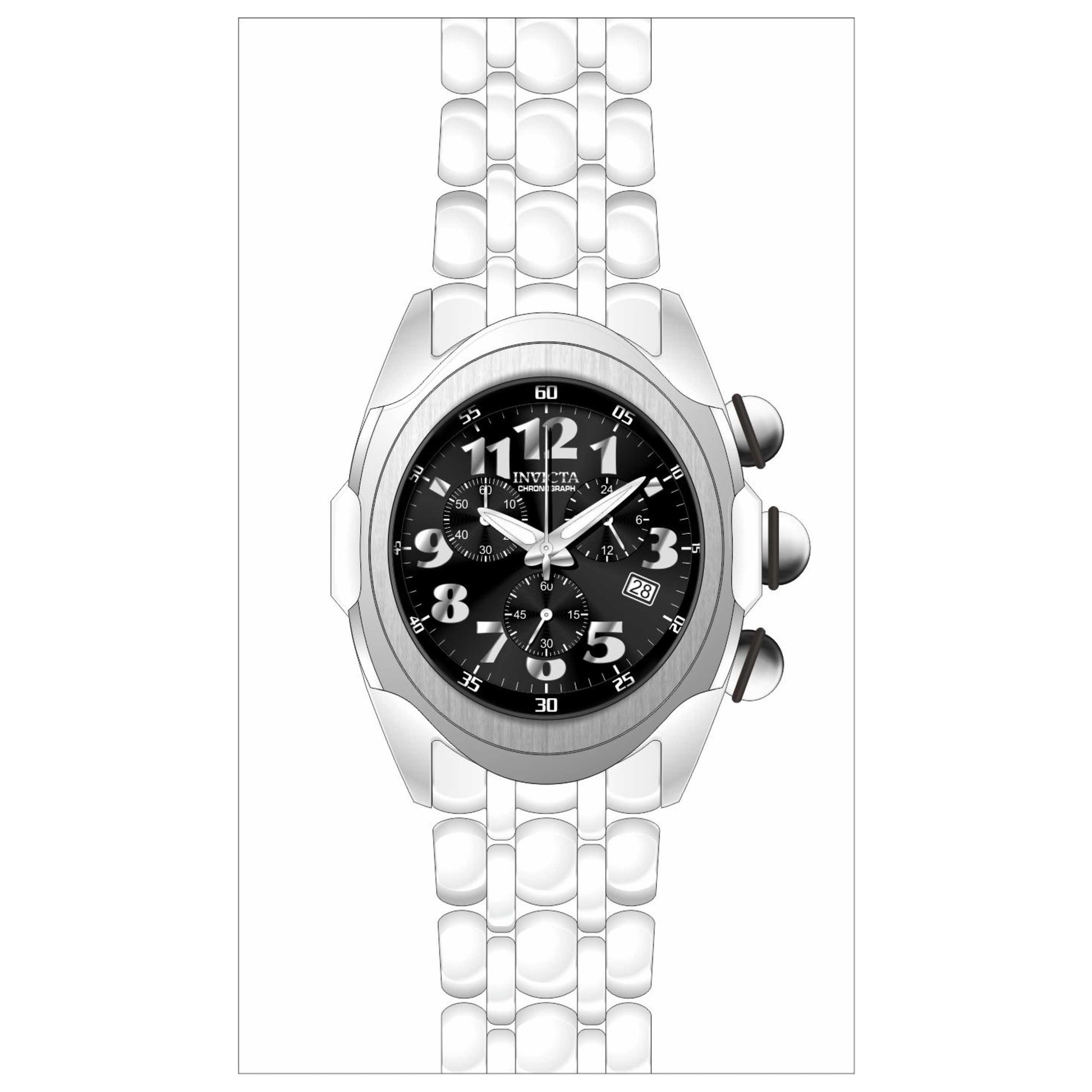Front view of Invicta Lupah Men's Quartz Watch IN-31409