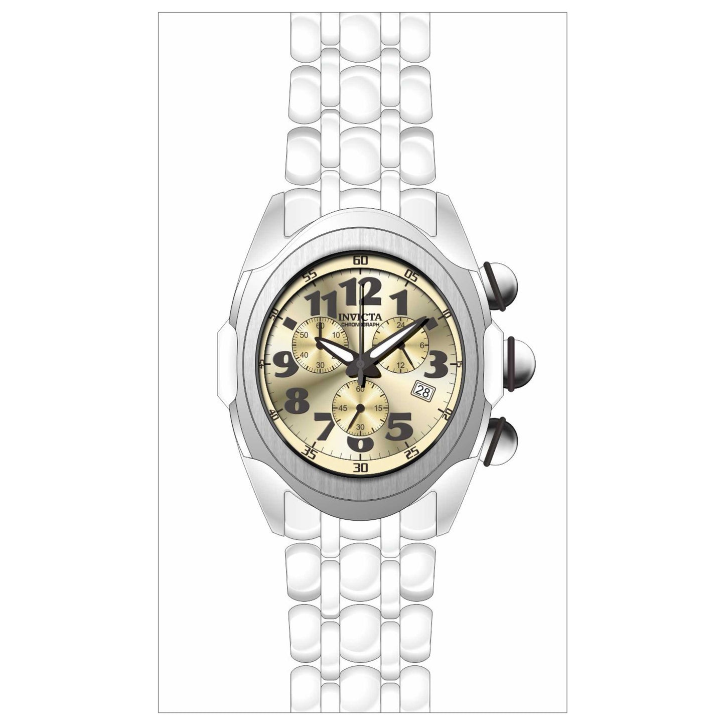 Front view of Invicta Lupah Men's Quartz Watch IN-31411