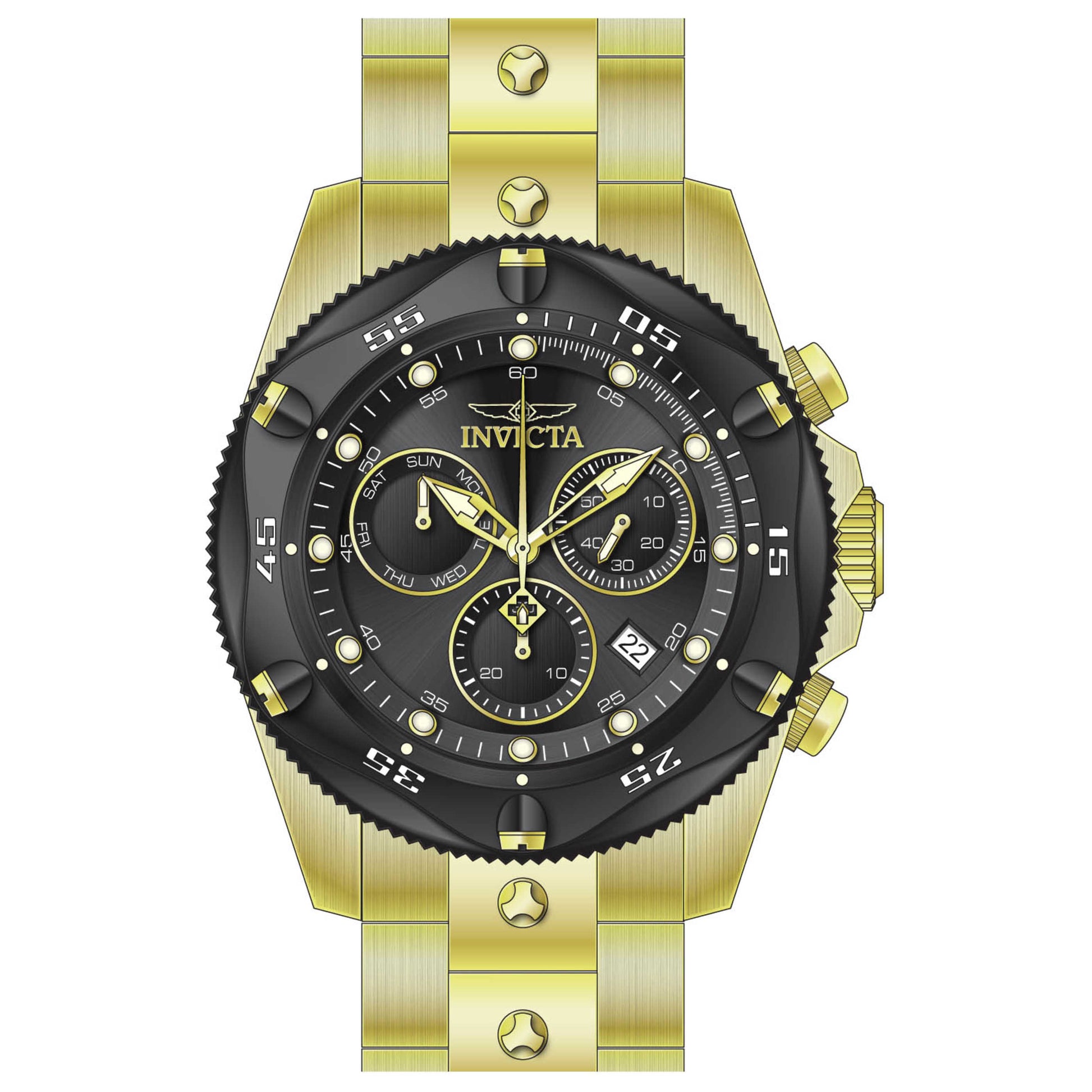 Front view of Invicta Pro Diver Men's Quartz Watch IN-31611