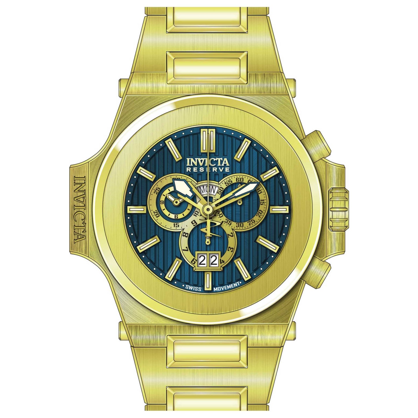 Front view of Invicta Akula Men's Quartz Watch IN-31675