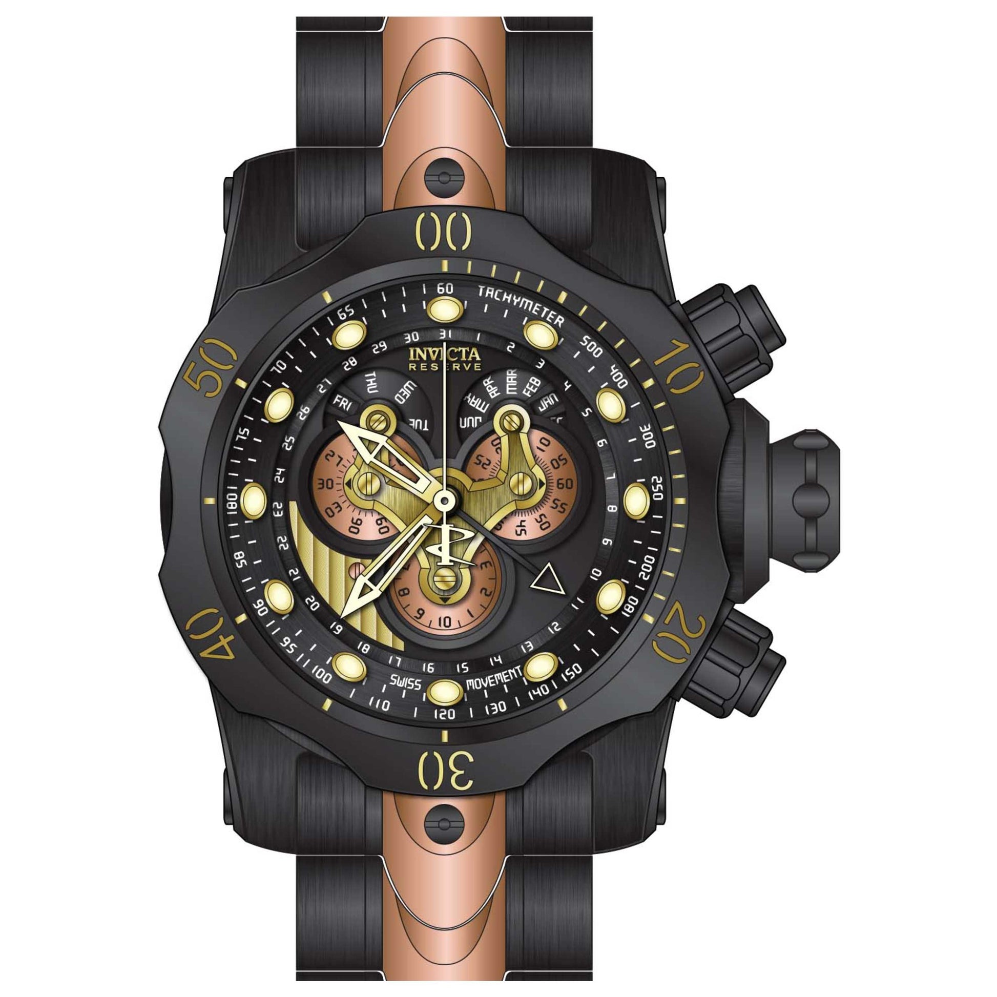 Front view of Invicta Reserve Men's Quartz Watch IN-32100