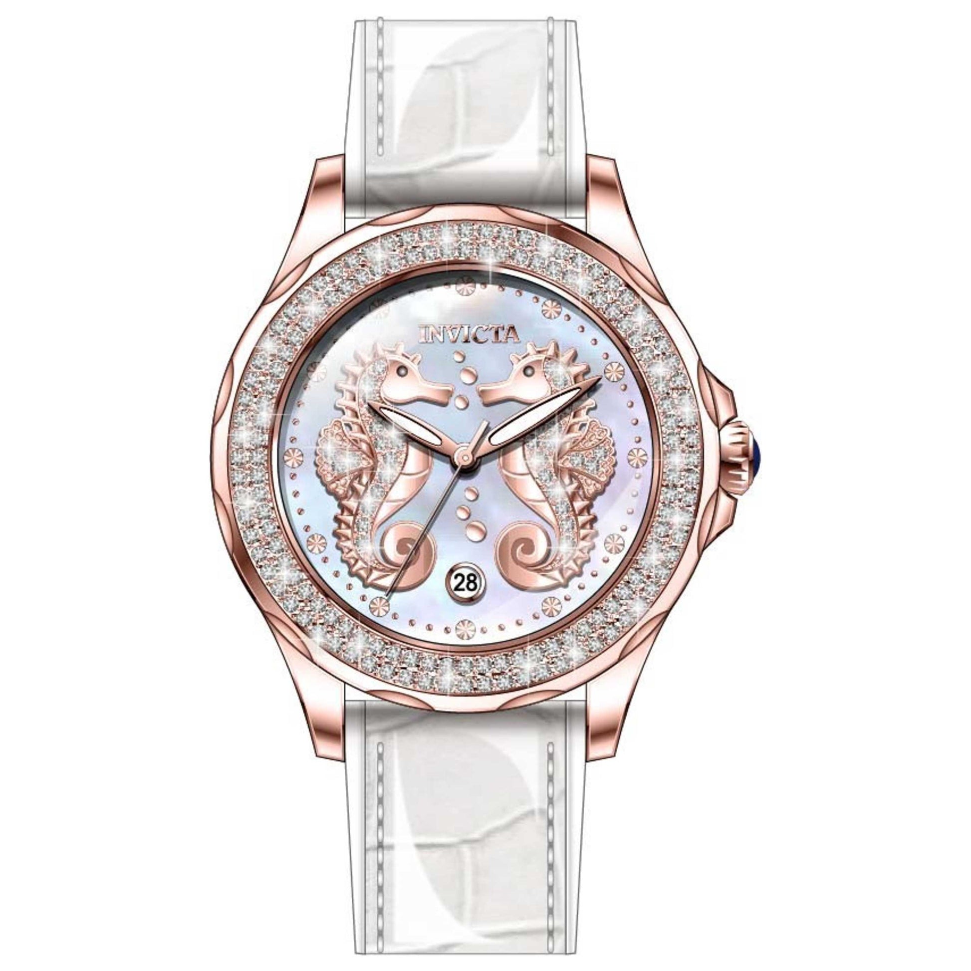 Front view of Invicta Wildflower Women's Quartz Watch IN-32662