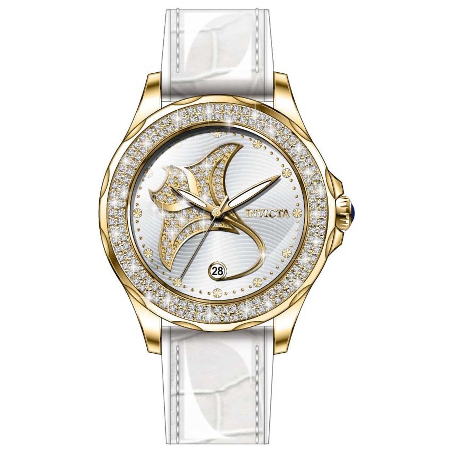 Front view of Invicta Wildflower Women's Quartz Watch IN-32669