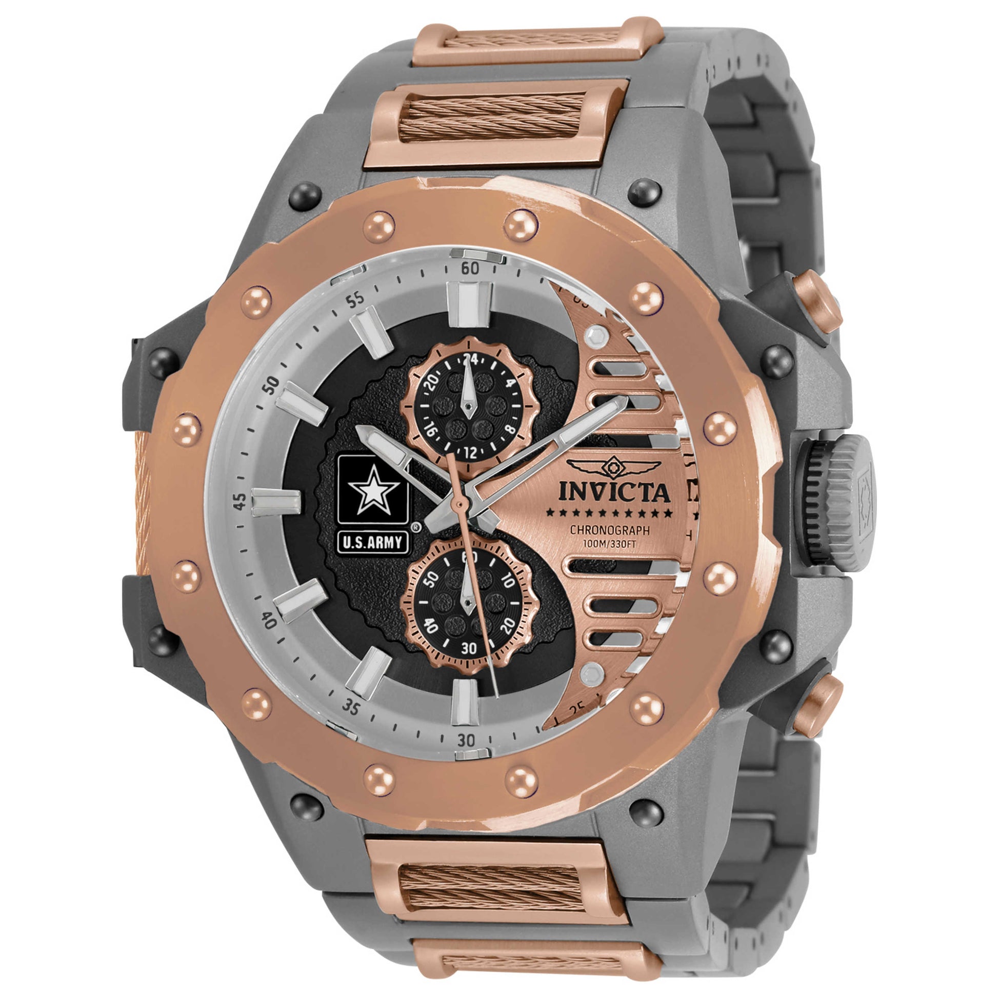 Front view of Invicta U S Army Men's Quartz Watch IN-32989