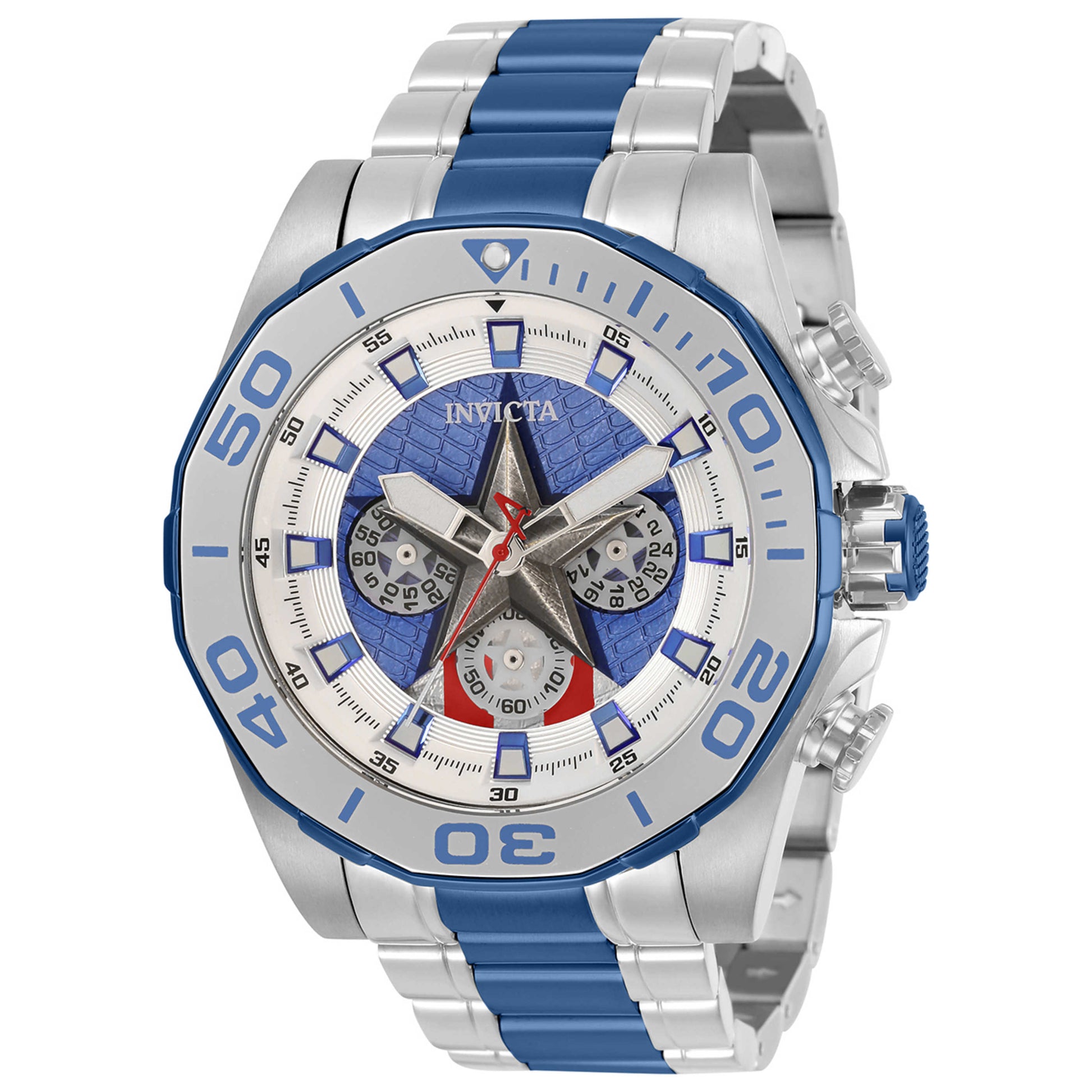 Front view of Invicta Marvel Men's Quartz Watch IN-33394