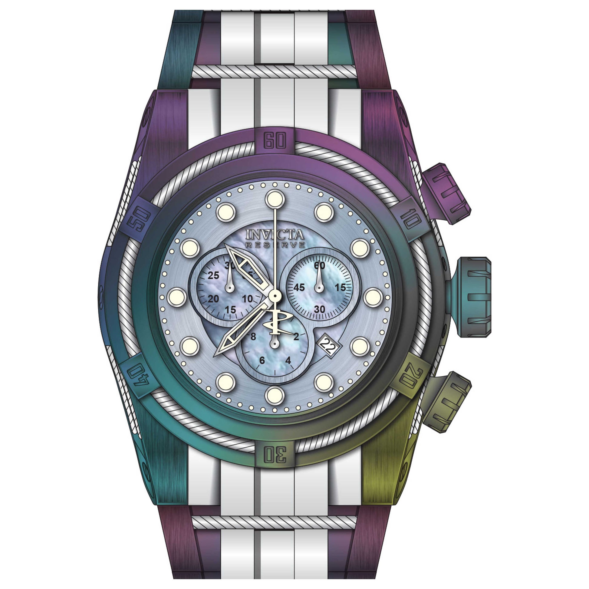 Front view of Invicta Reserve Men's Quartz Watch IN-33395