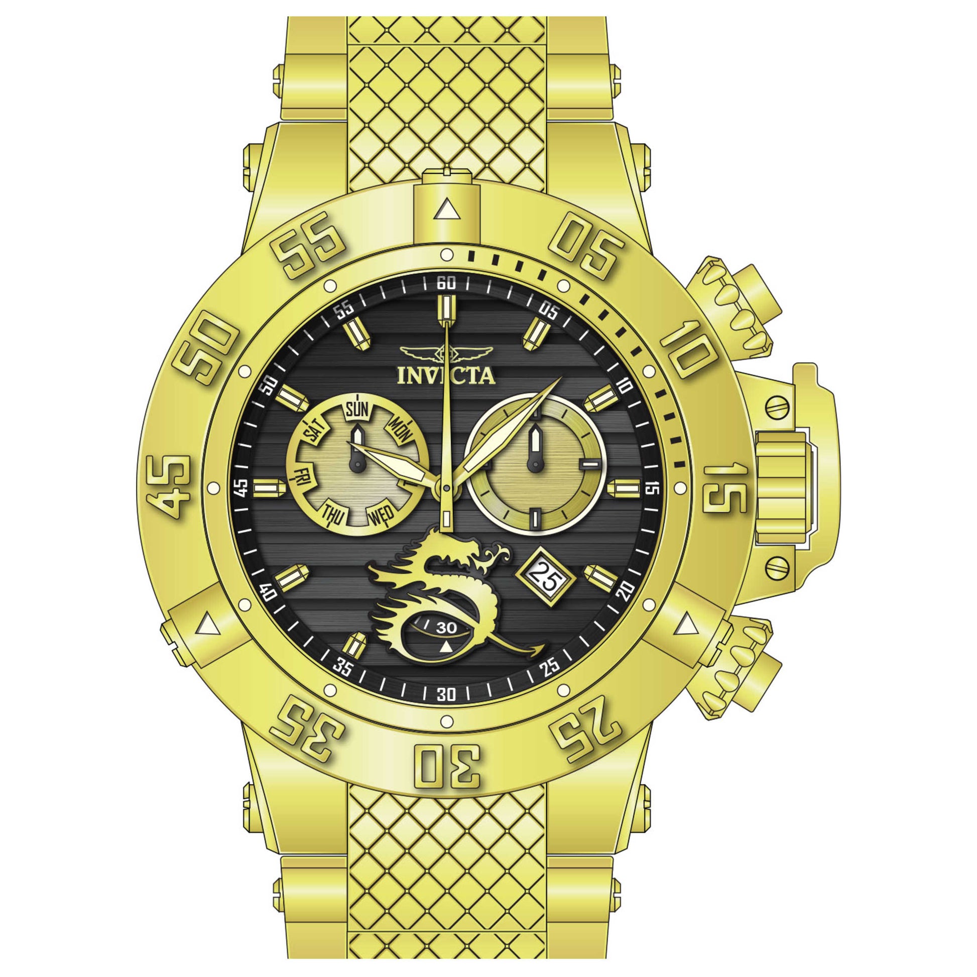 Front view of Invicta Subaqua Men's Quartz Watch IN-33405