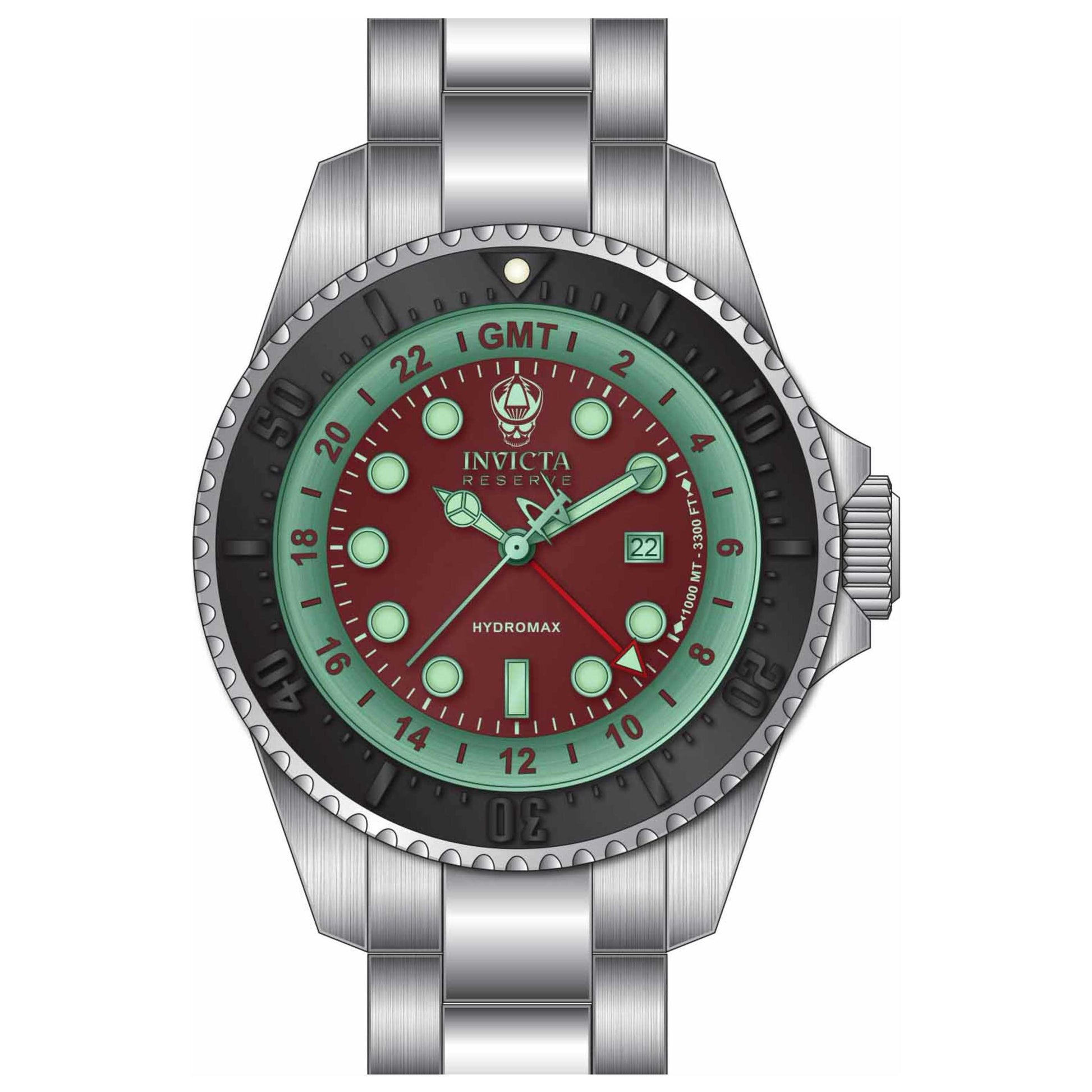 Front view of Invicta Reserve Men's Quartz Watch IN-33496