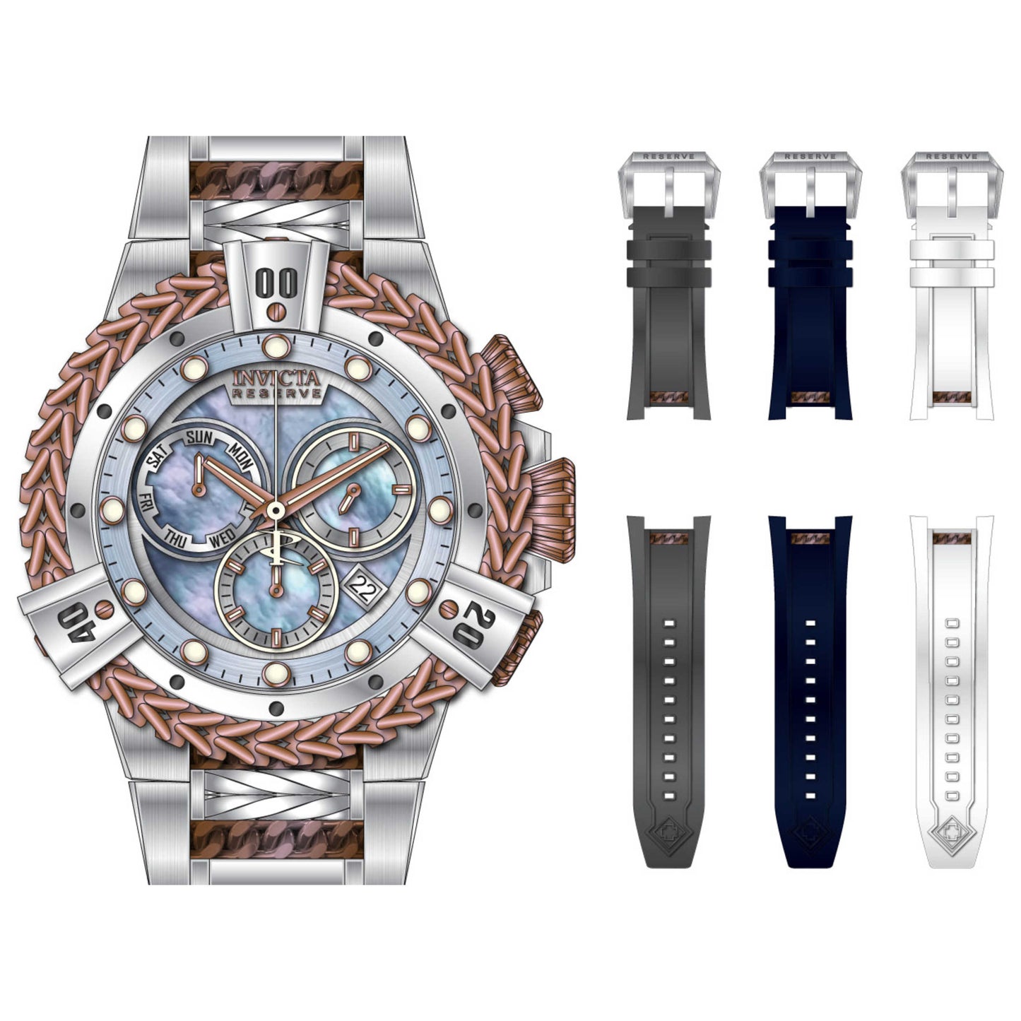 Front view of Invicta Men's Quartz Watch IN-33863