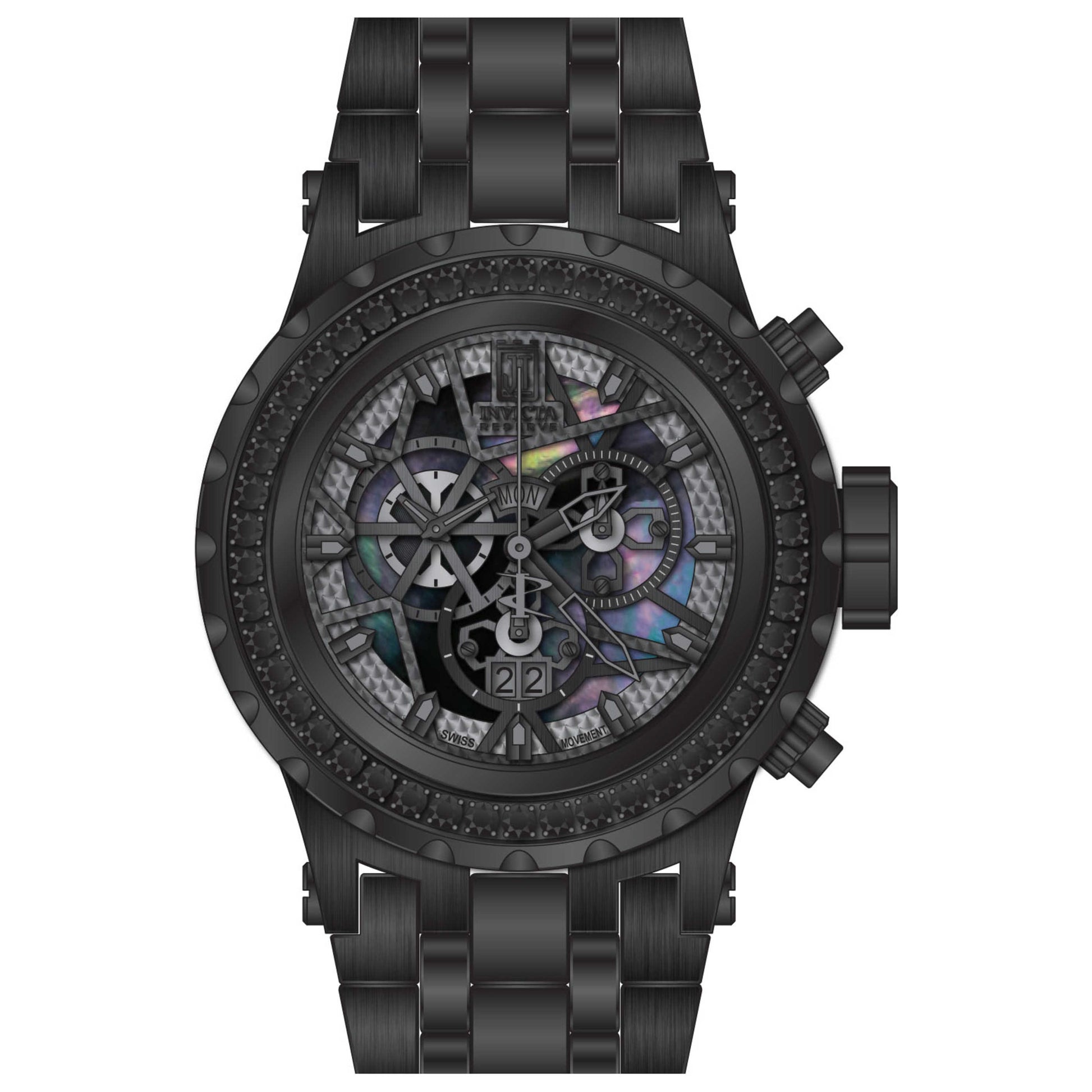 Front view of Invicta Men's Quartz Watch IN-33989