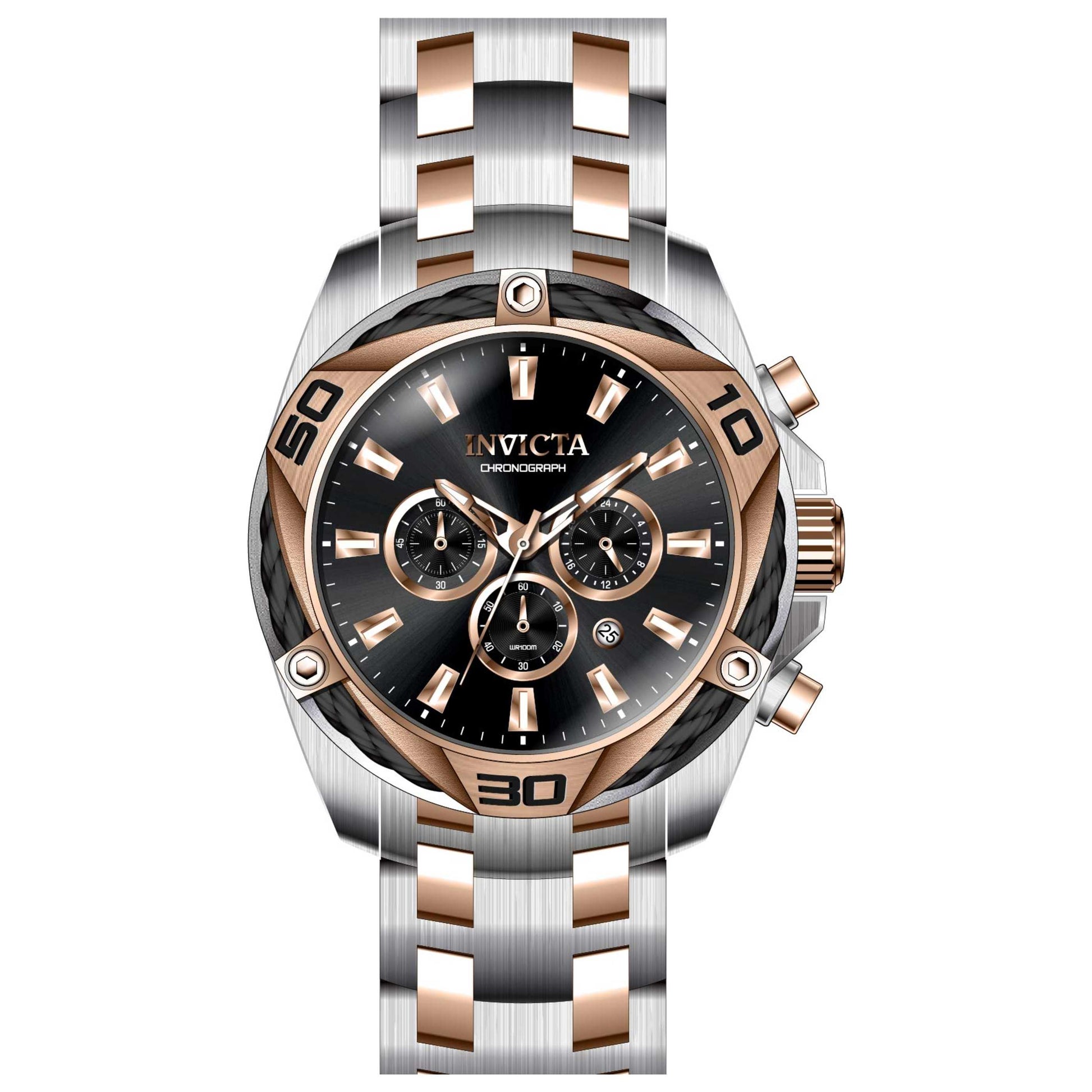 Front view of Invicta Men's Quartz Watch IN-34129