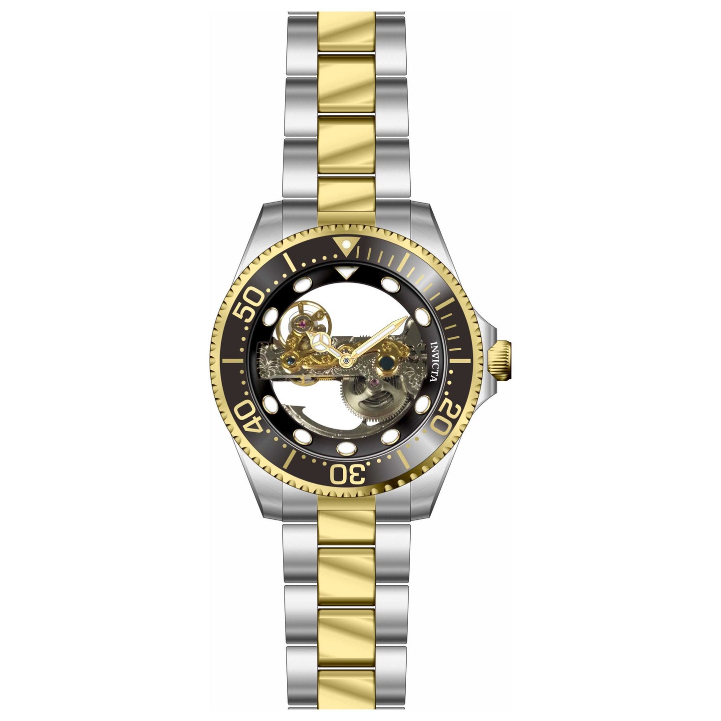 Front view of Invicta Pro Diver Men's Automatic Watch IN-34449