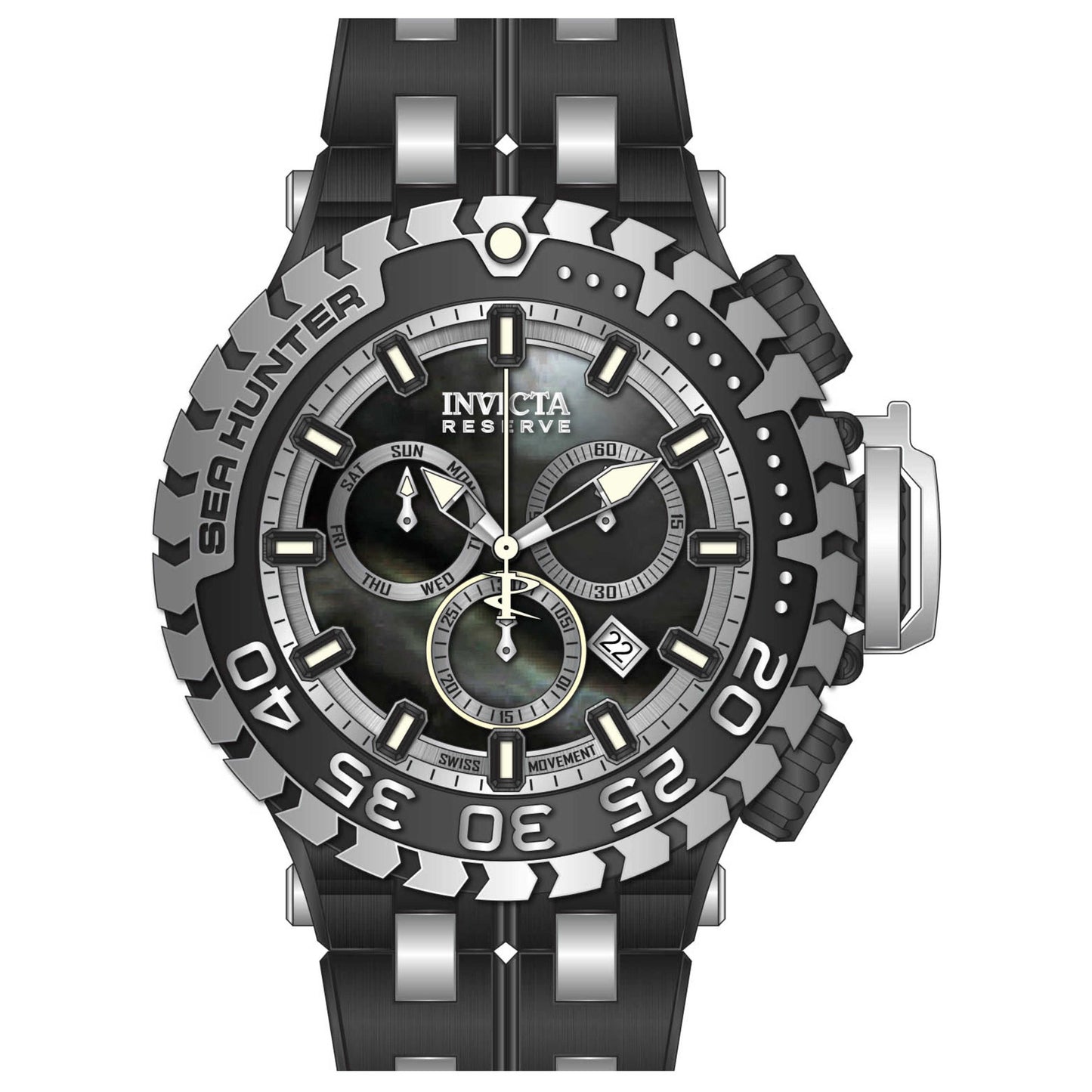 Front view of Invicta Men's Quartz Watch IN-34596