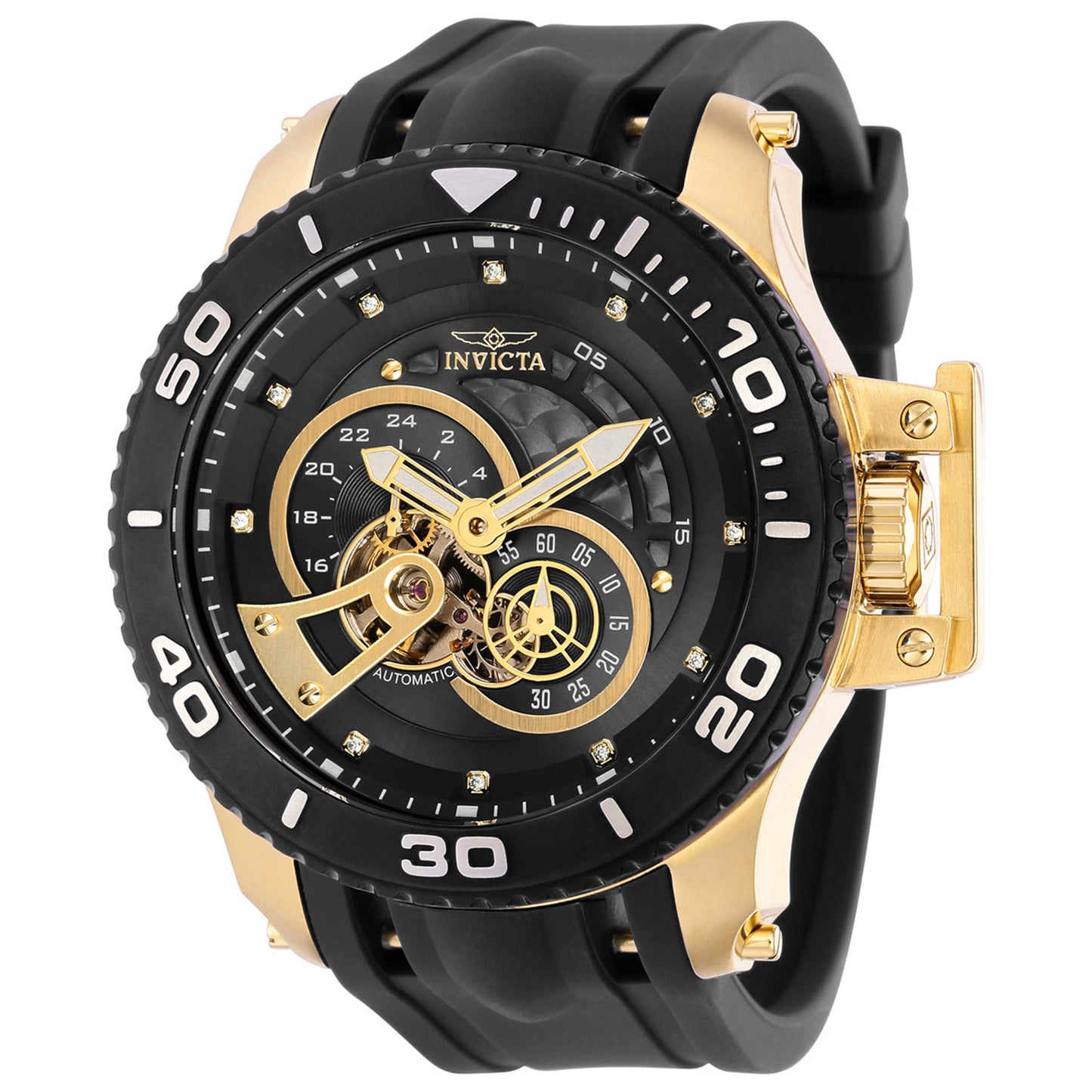 Front view of Invicta Pro Diver Men's Automatic Watch IN-36114