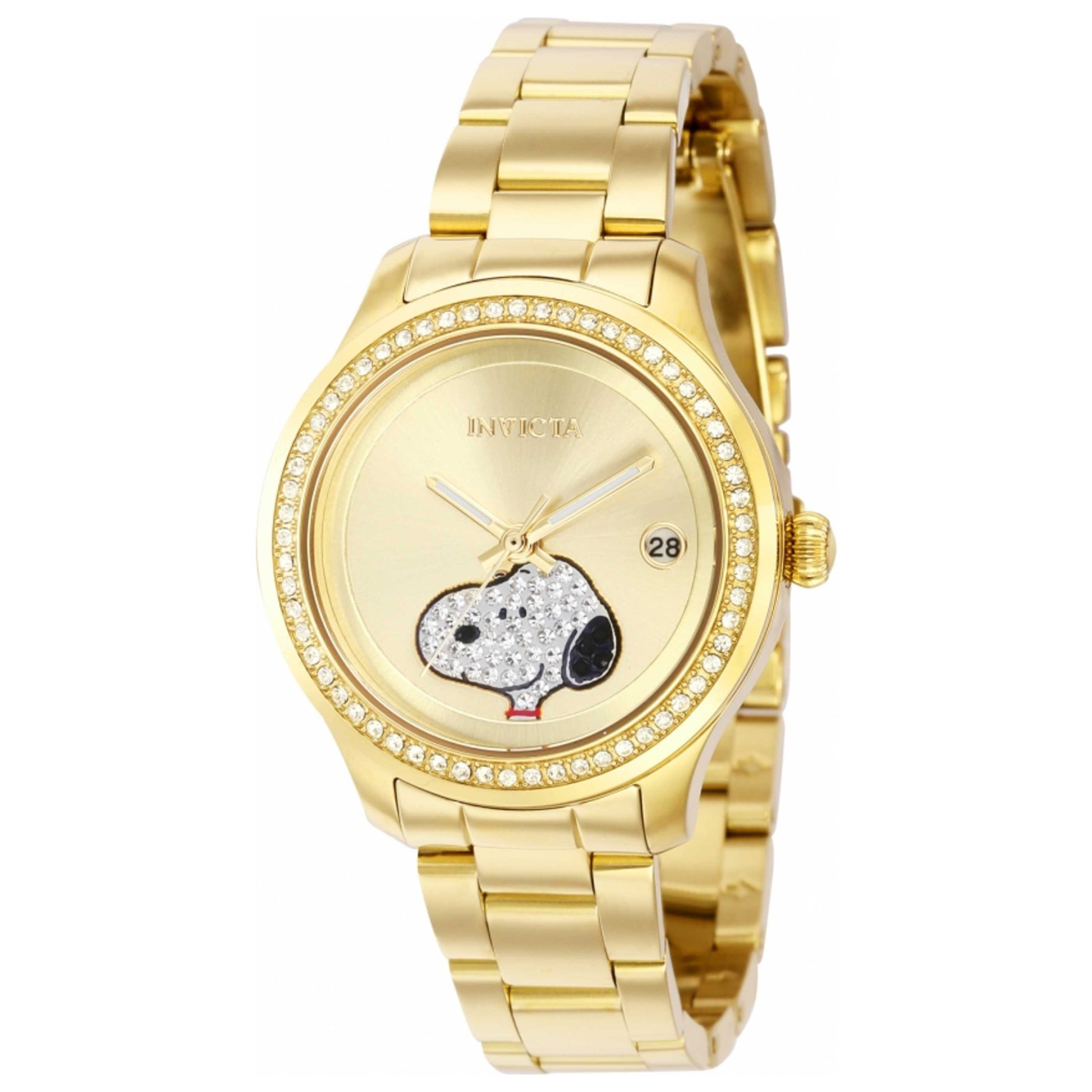 Front view of Invicta Snoopy Women's Quartz Watch IN-38275