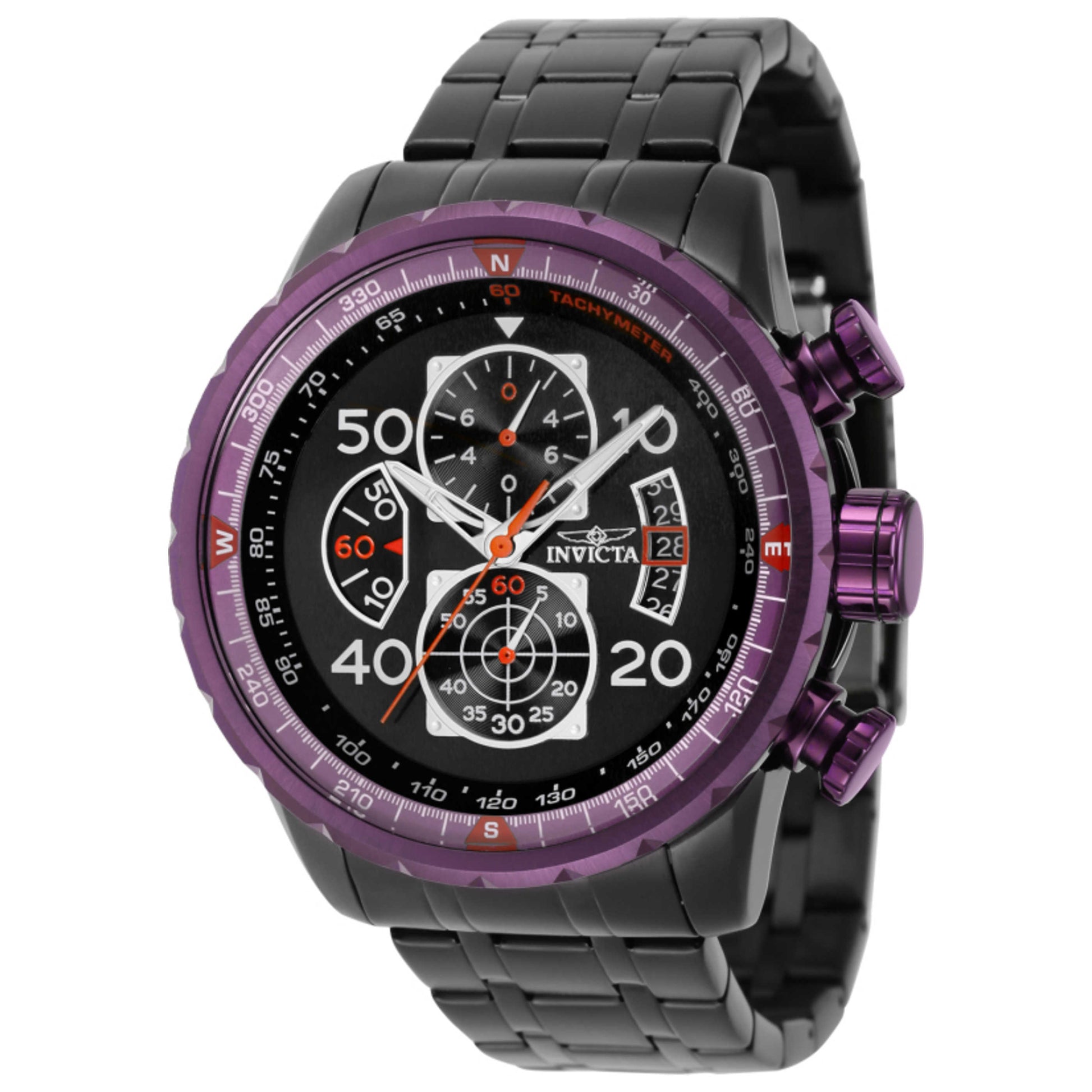 Front view of Invicta Aviator Men's Quartz Watch IN-40702