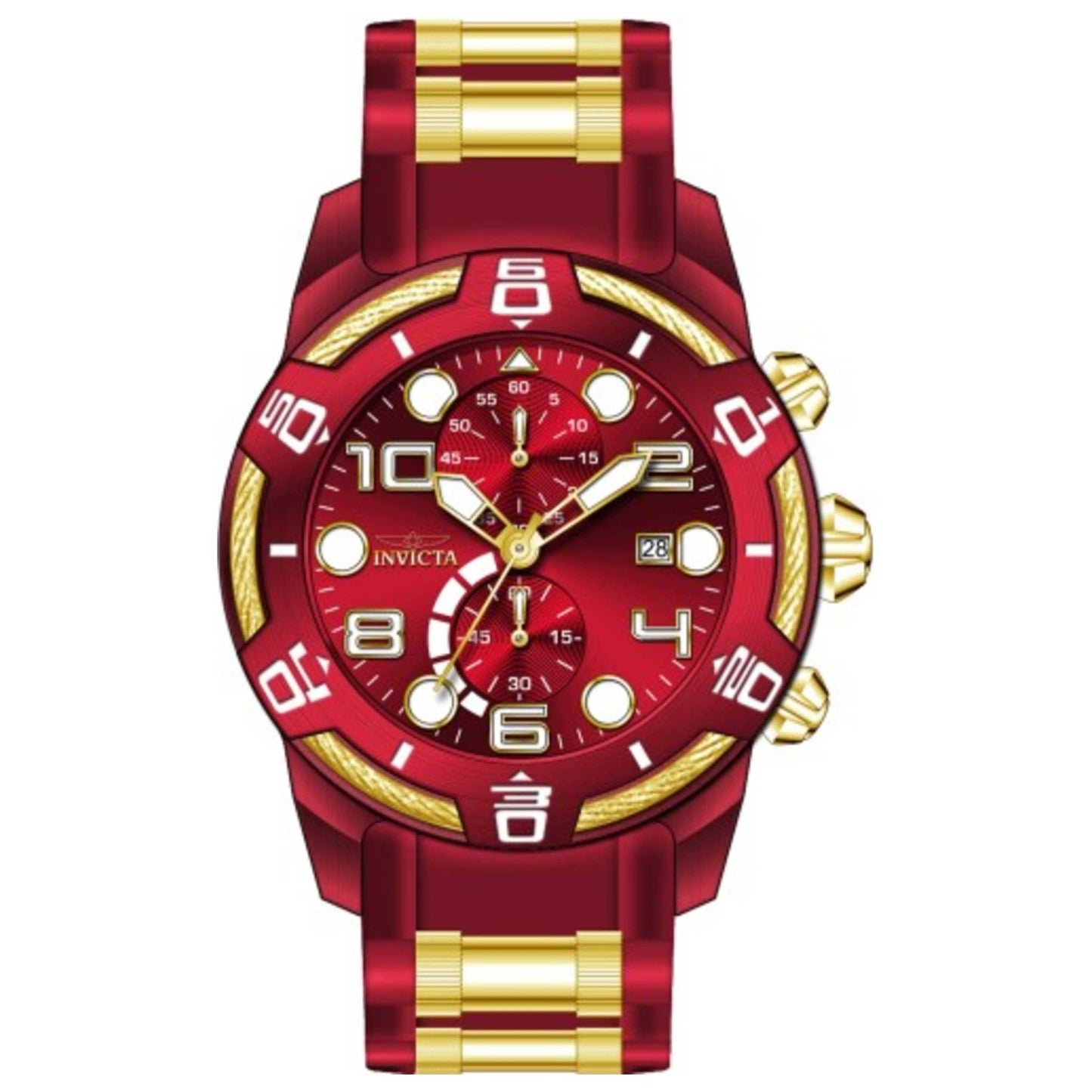 Front view of Invicta Bolt Men's Quartz Watch IN-40721