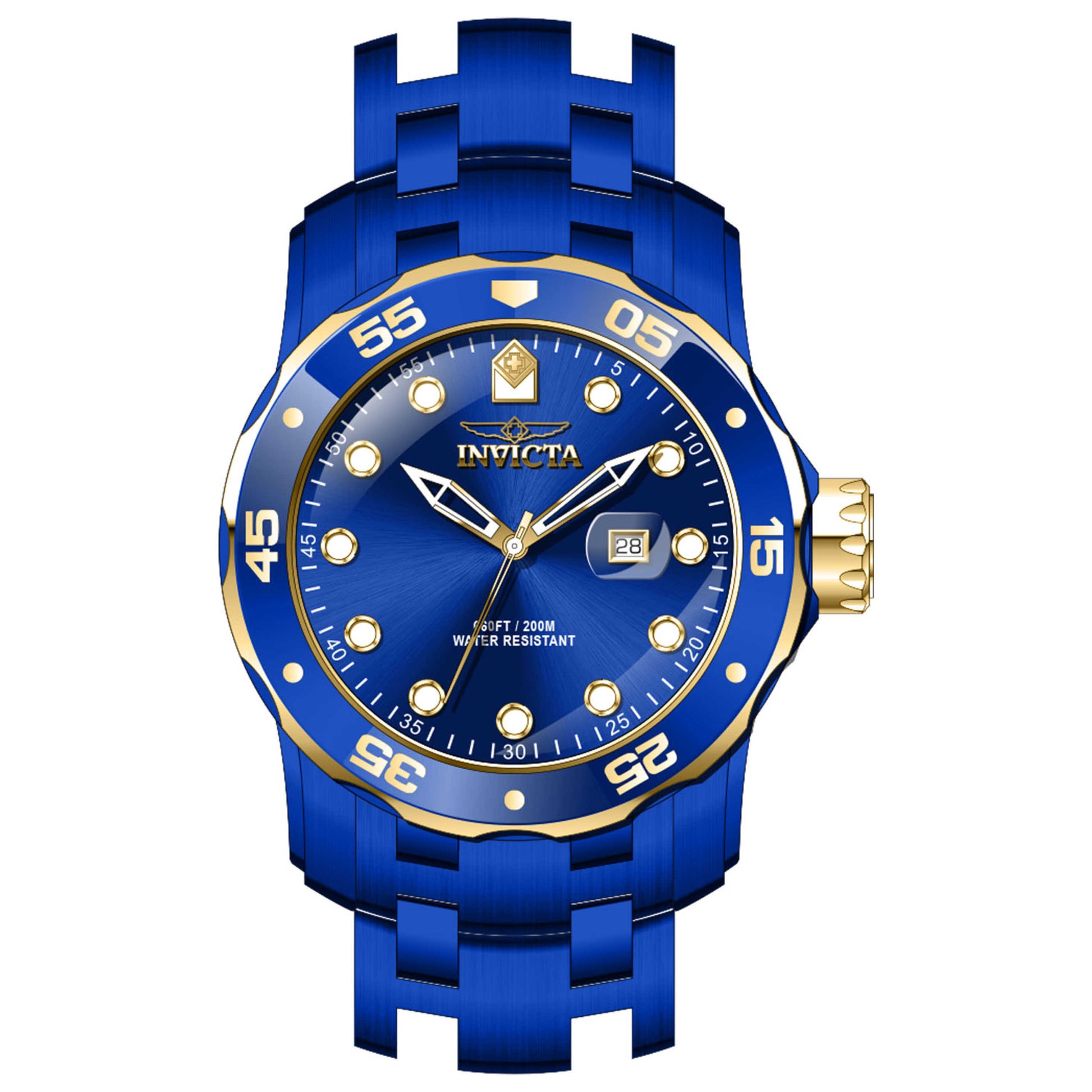 Front view of Invicta Pro Diver Men's Quartz Watch IN-40841