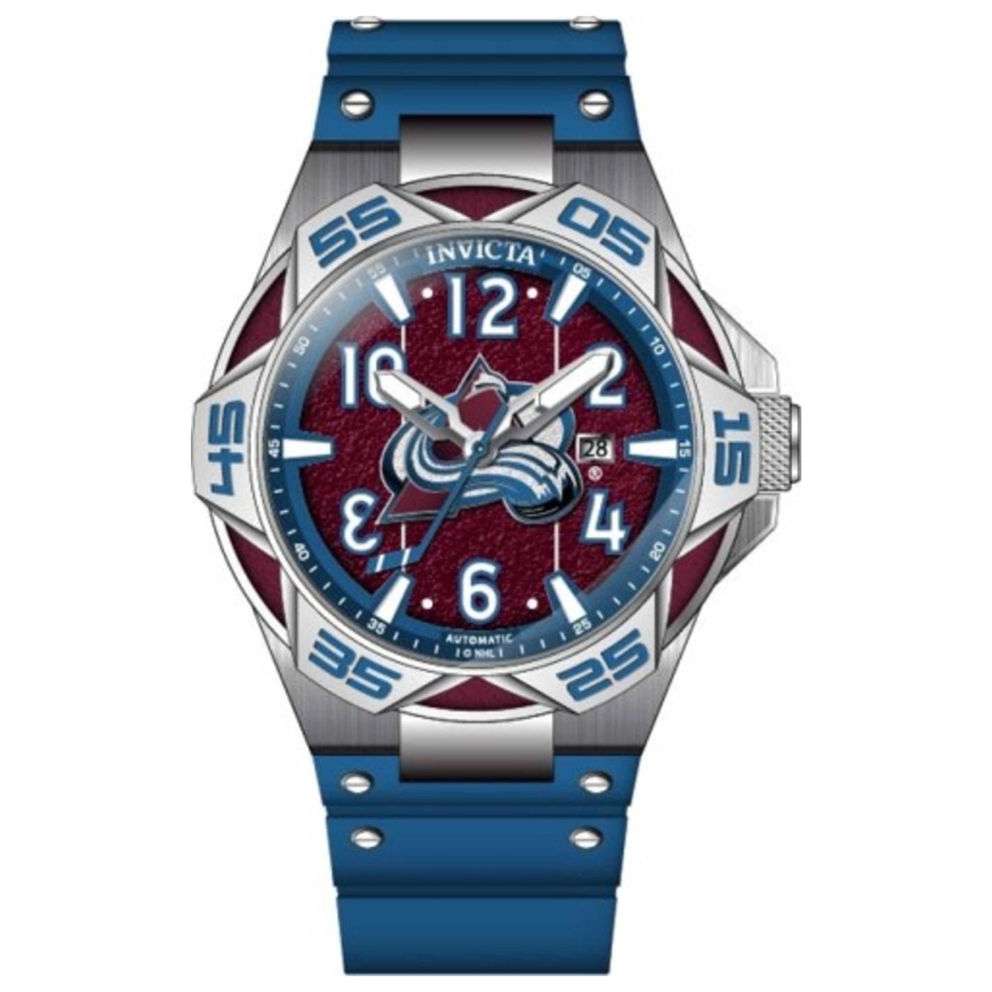 Front view of Invicta NHL Men's Automatic Watch IN-42278