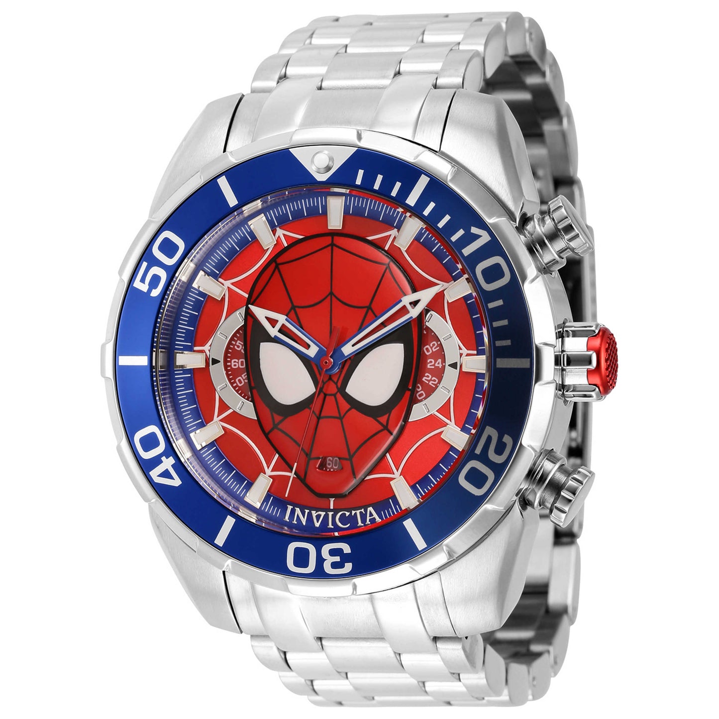 Front view of Invicta Marvel Spiderman Men's Quartz Watch IN-43053