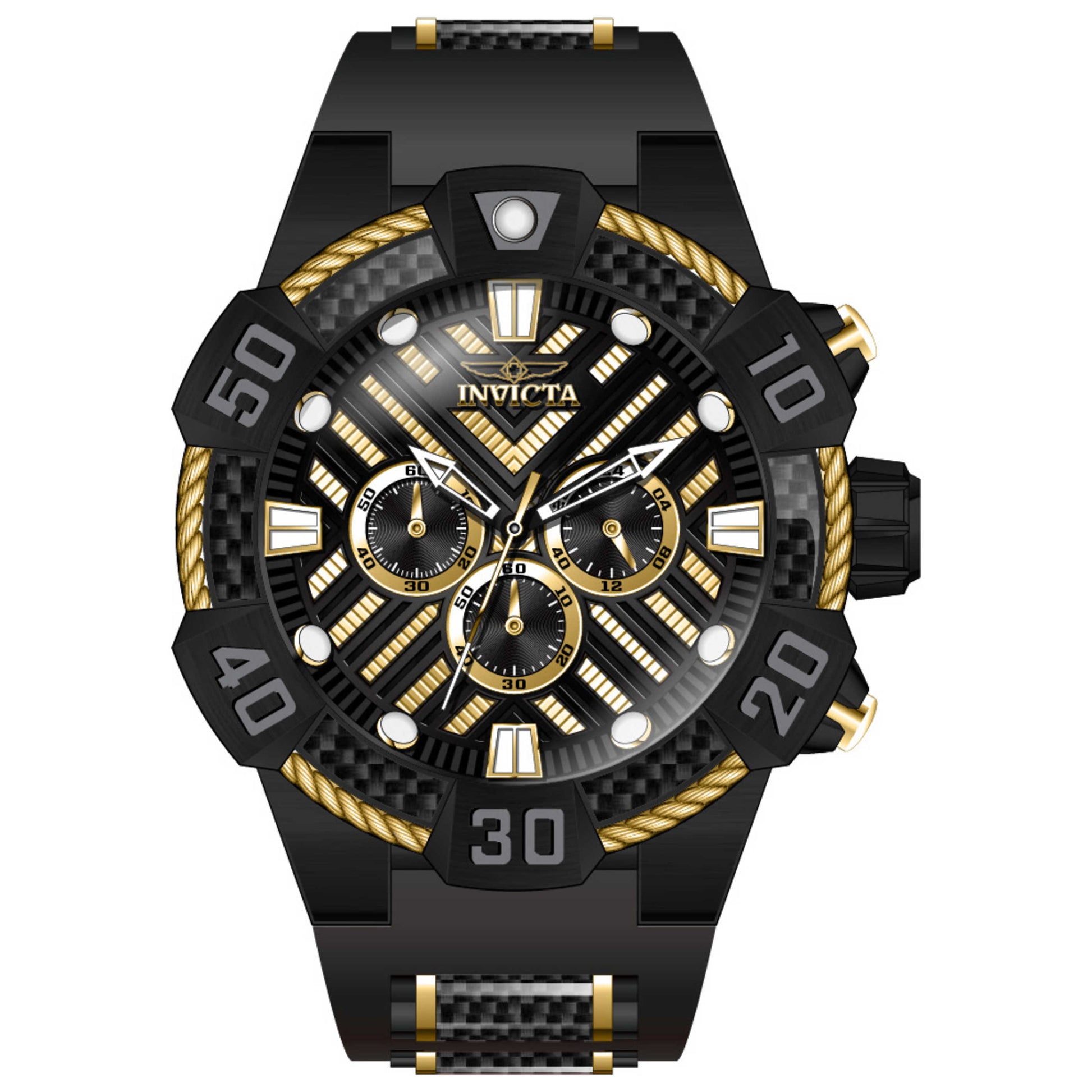 Front view of Invicta Bolt Men's Quartz Watch IN-46555
