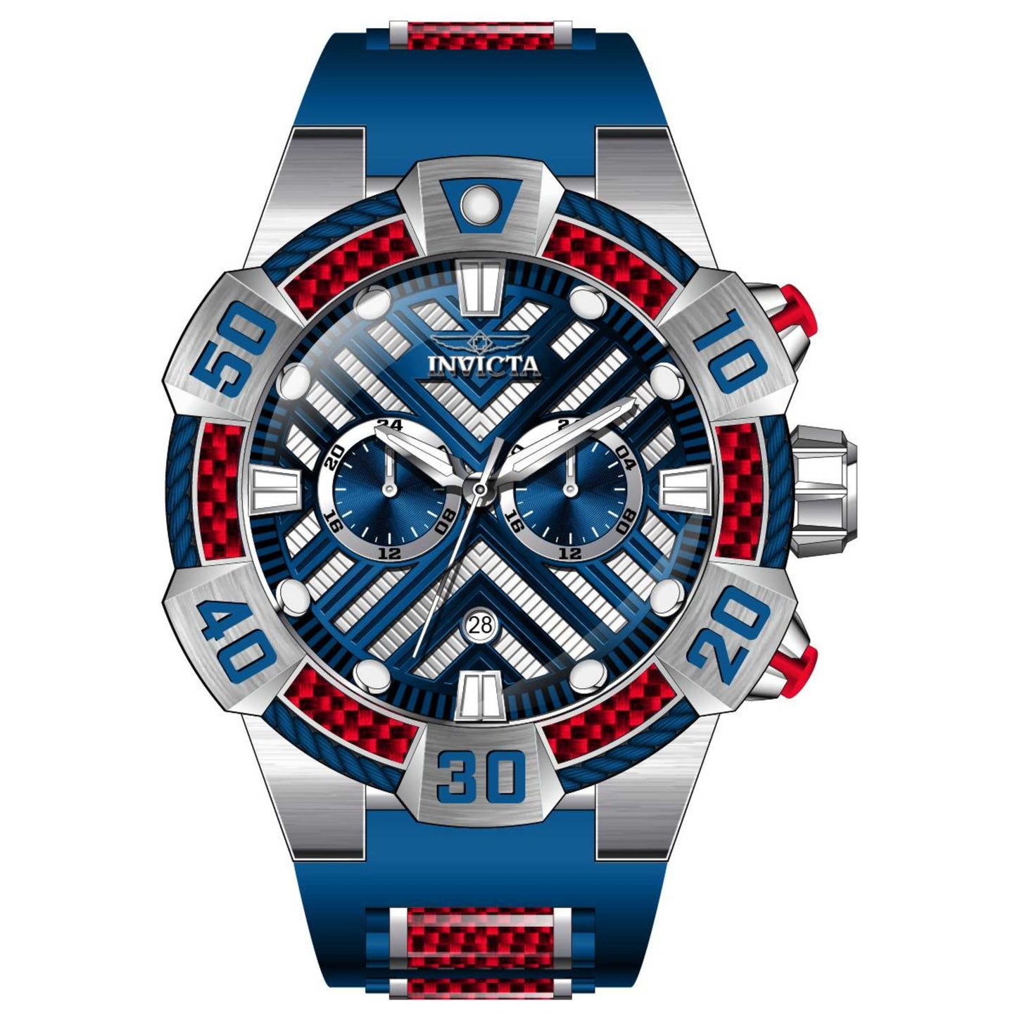 Front view of Invicta Bolt Men's Quartz Watch IN-46580