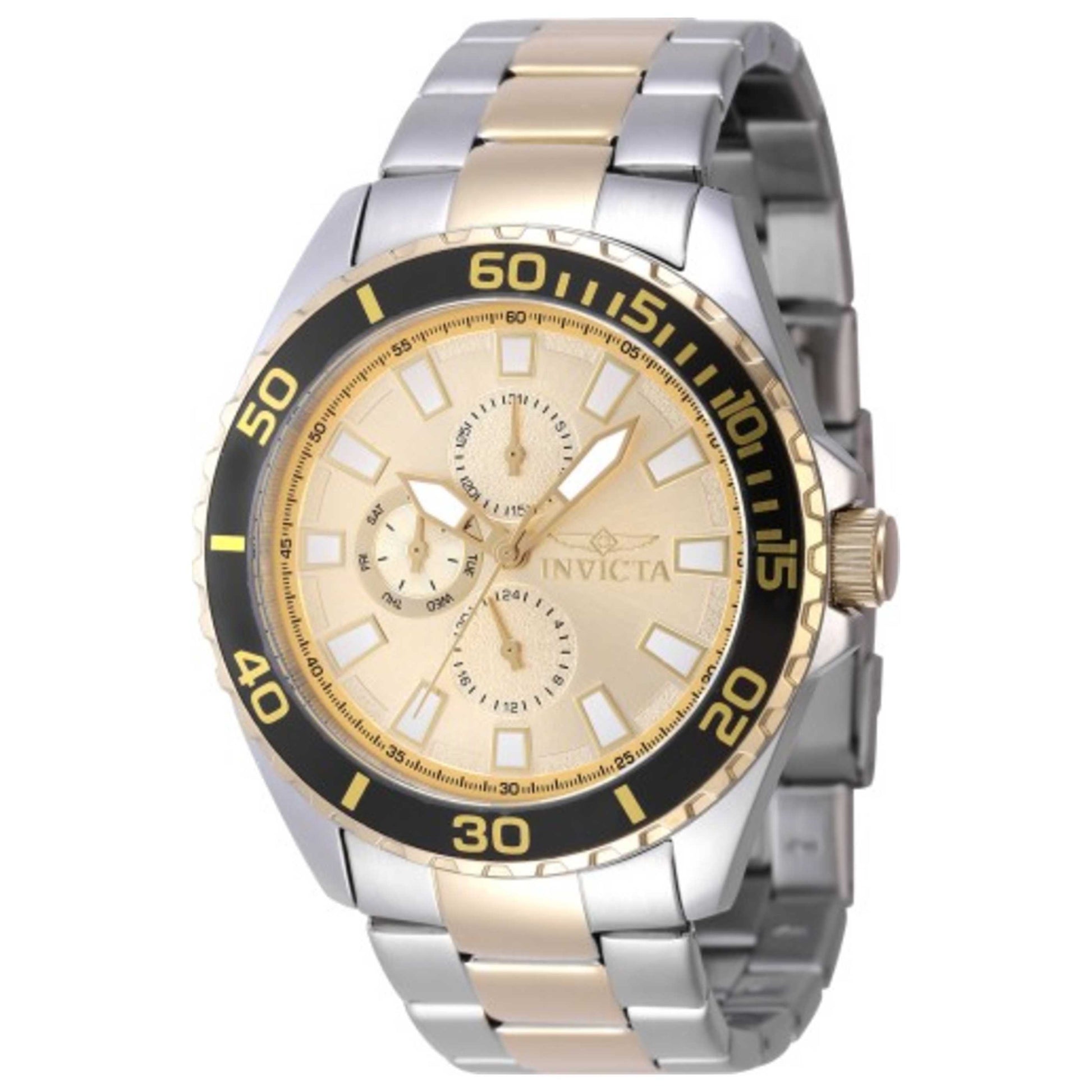 Stainless Steel Invicta Silver And Gold Invicta Men's Watch IN-47579 –