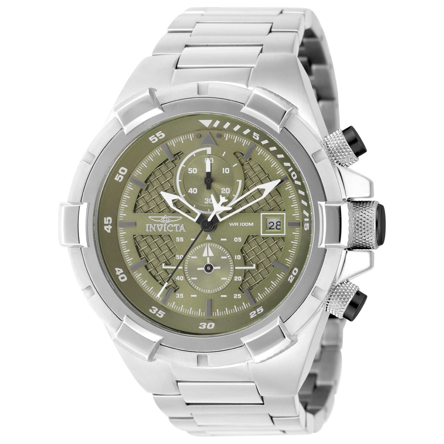 Front view of Invicta Aviator Men's Quartz Watch IN-49253