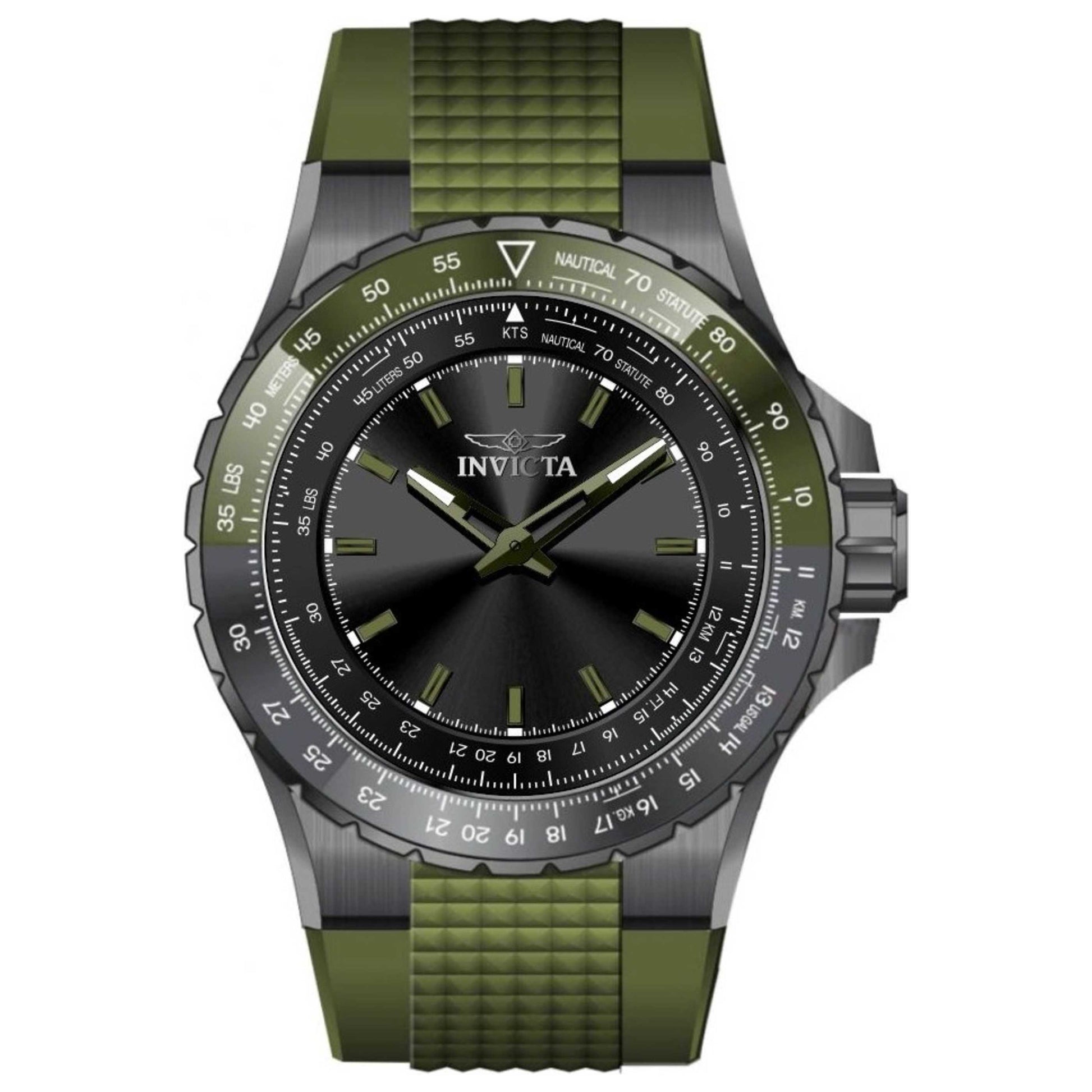 Front view of Invicta Aviator Men's Quartz Watch IN-49669