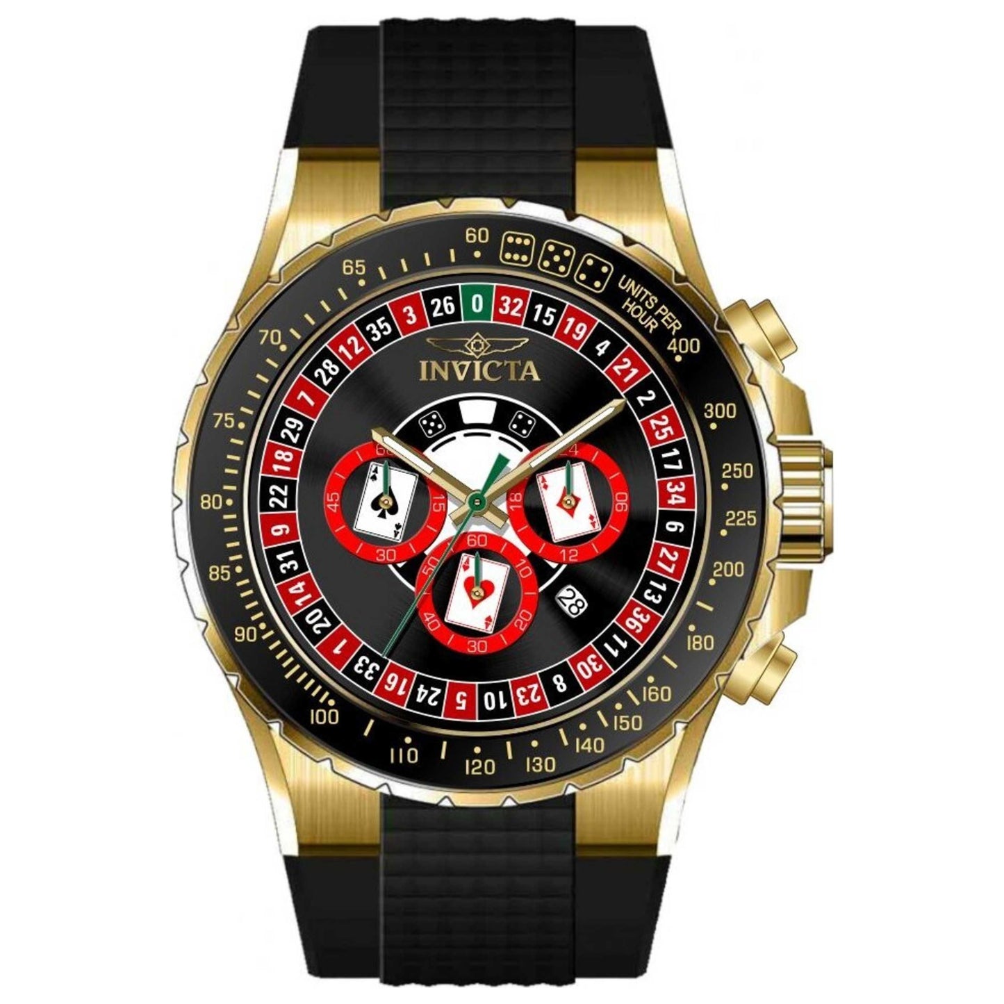 Front view of Invicta Aviator Men's Quartz Watch IN-49851