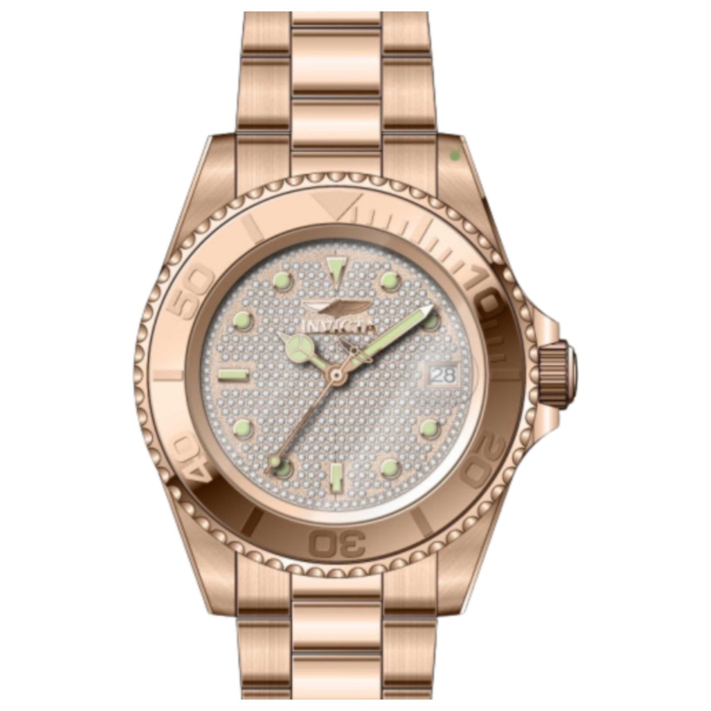 Front view of Invicta Pro Diver Men's Automatic Watch IN-50285