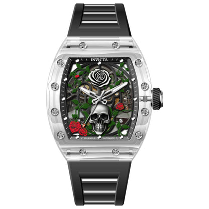 Front view of Invicta Artist Roseskull Men's Automatic Watch IN-69495
