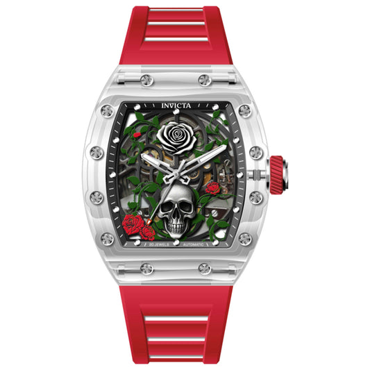 Front view of Invicta Artist Roseskull Men's Automatic Watch IN-69496