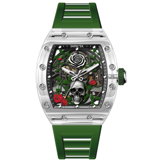 Front view of Invicta Artist Roseskull Men's Automatic Watch IN-69497