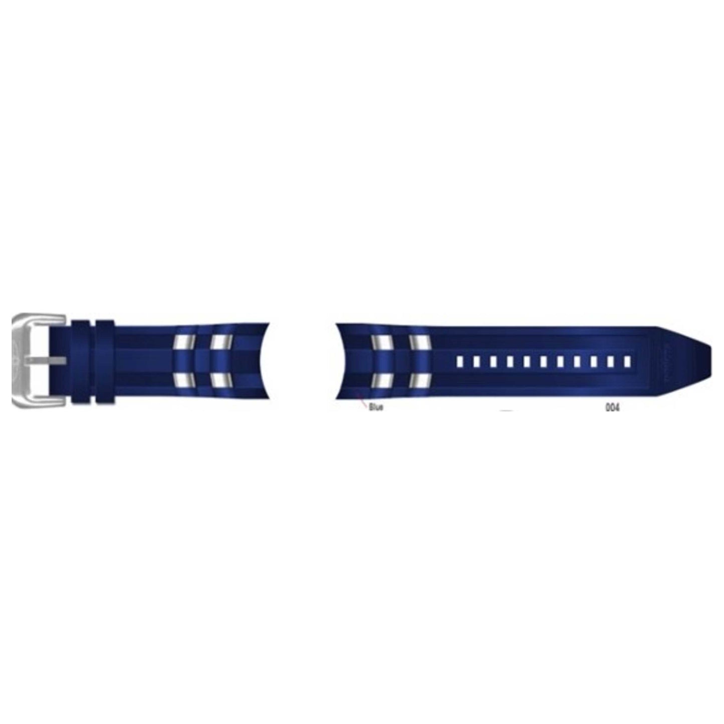 Front view of Invicta Packaging & Display Unisex Watch Strap IN-C00190PUBLUESS