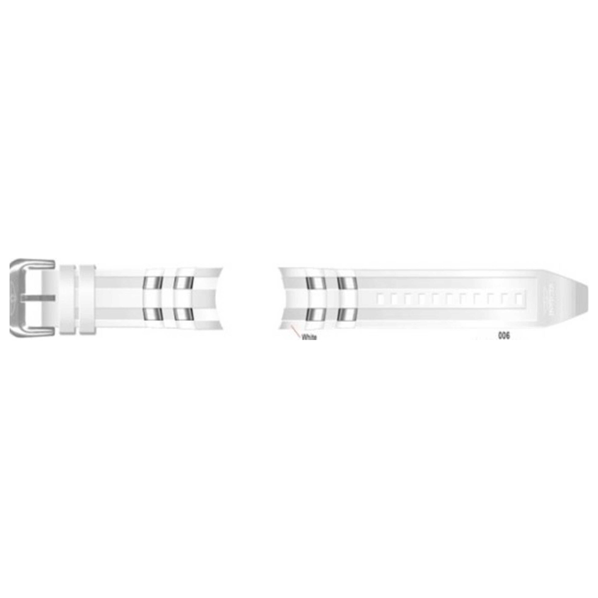 Front view of Invicta Packaging & Display Unisex Watch Strap IN-C00190PUWHTSS
