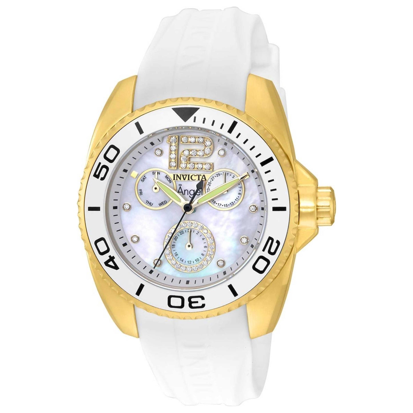 Front view of Invicta Angel Women's Japanese Quartz (Battery-Powered) Watch INVICTA-21703